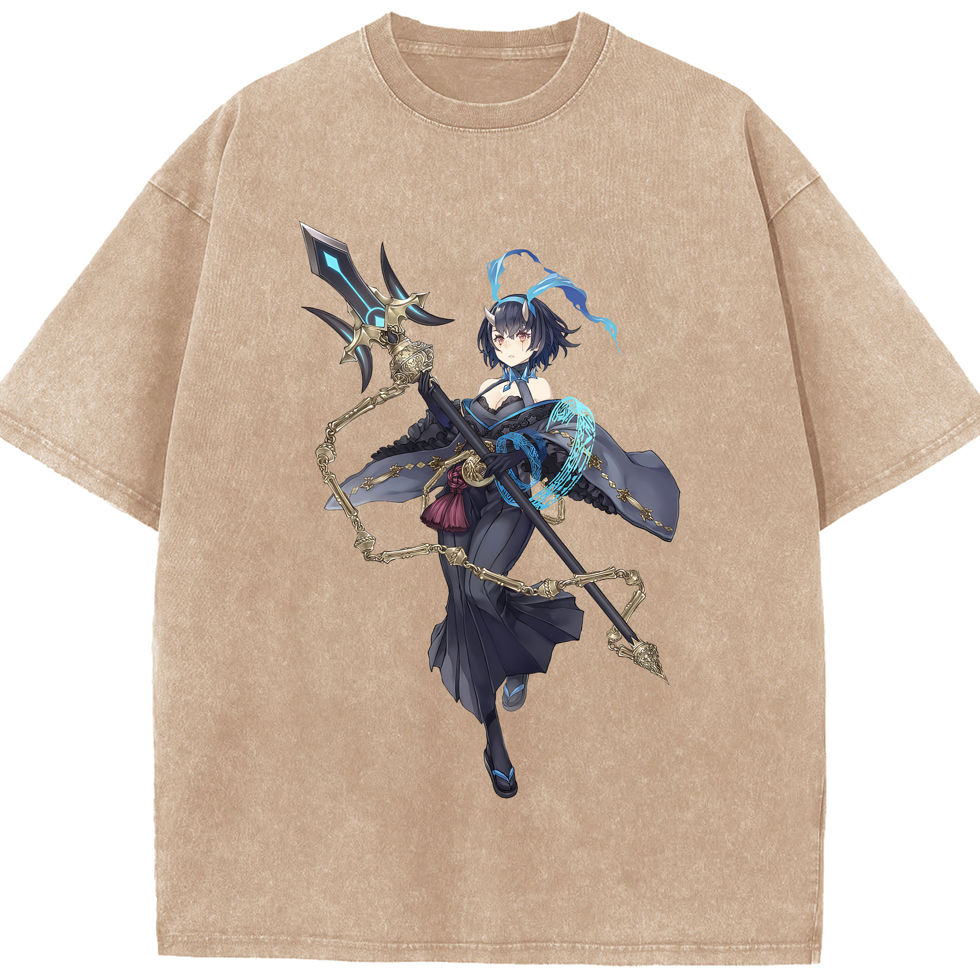 （画像用） 転スラ Regarding Reincarnated to Slime 綿100% ヴィンテージ風 半袖Tシャツ（フロントプリント）