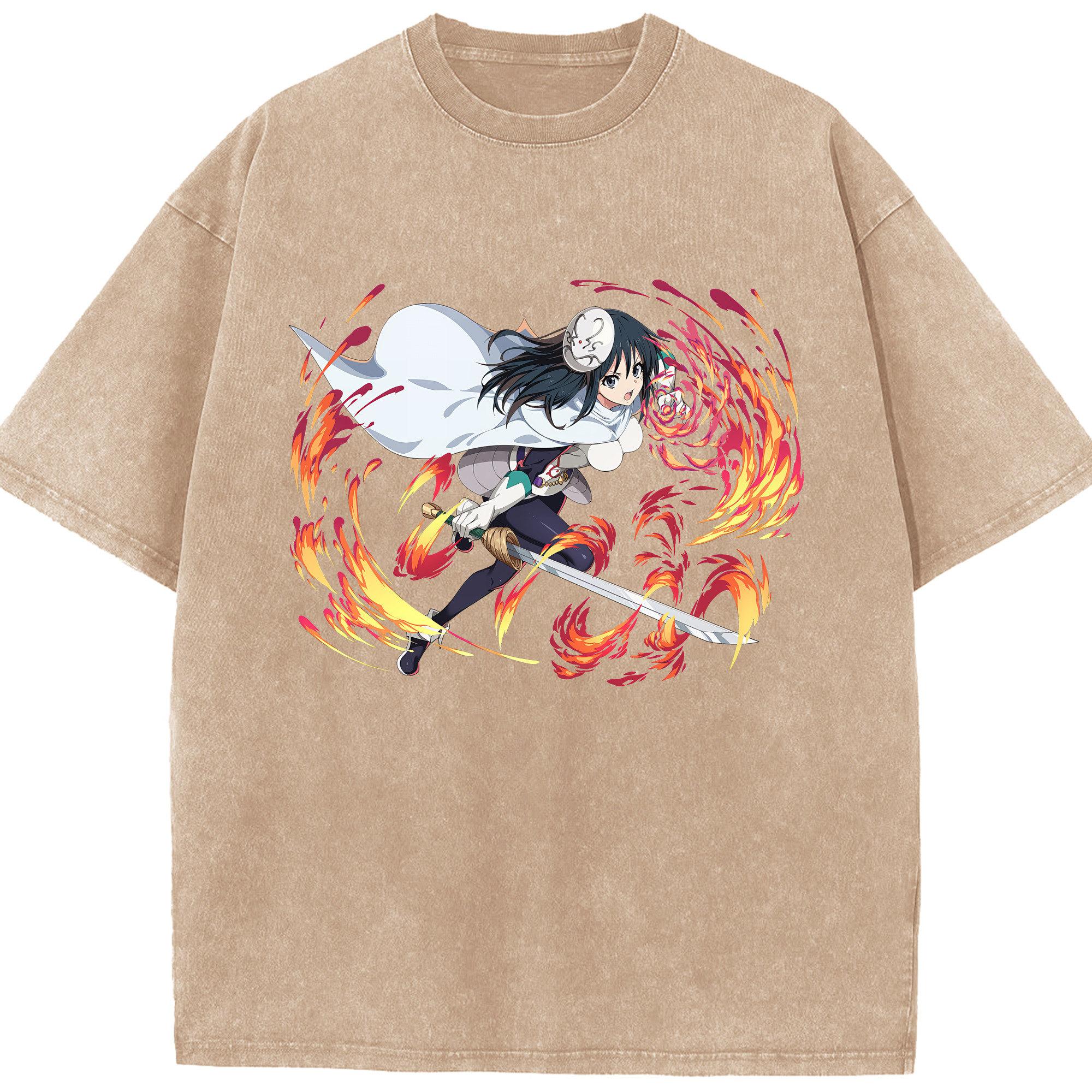 （画像用） 転スラ Regarding Reincarnated to Slime 綿100% ヴィンテージ風 半袖Tシャツ（フロントプリント）