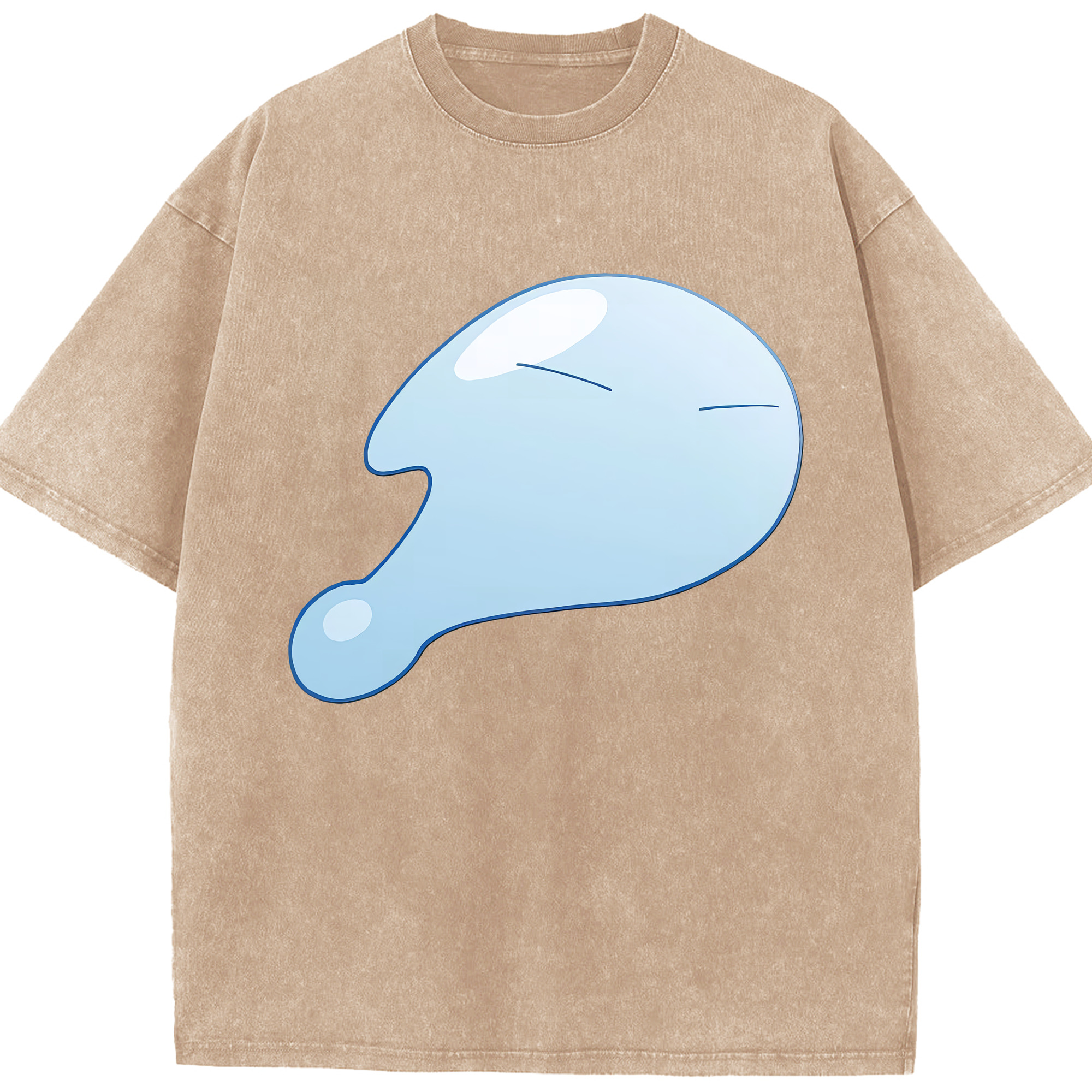 （画像用） 転スラ Regarding Reincarnated to Slime 綿100% ヴィンテージ風 半袖Tシャツ（フロントプリント）