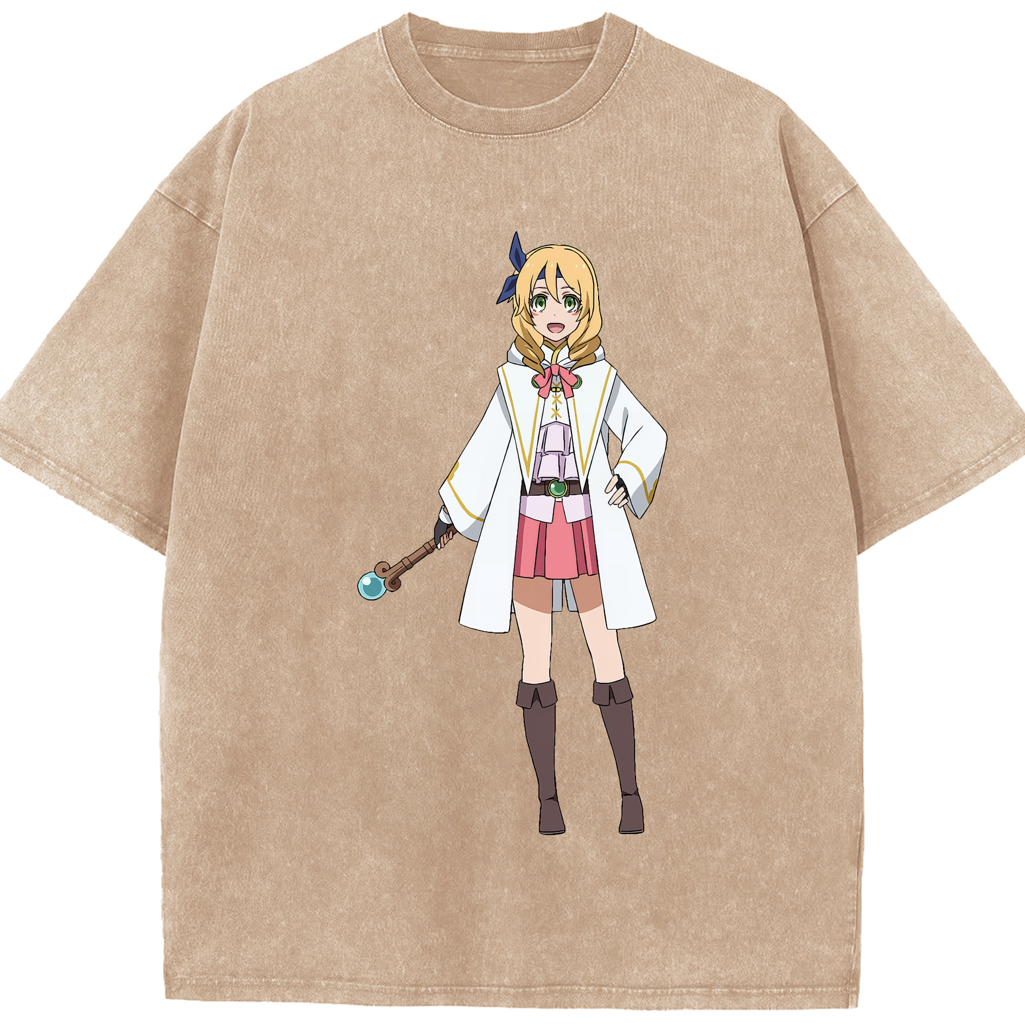 （画像用） 転スラ Regarding Reincarnated to Slime 綿100% ヴィンテージ風 半袖Tシャツ（フロントプリント）
