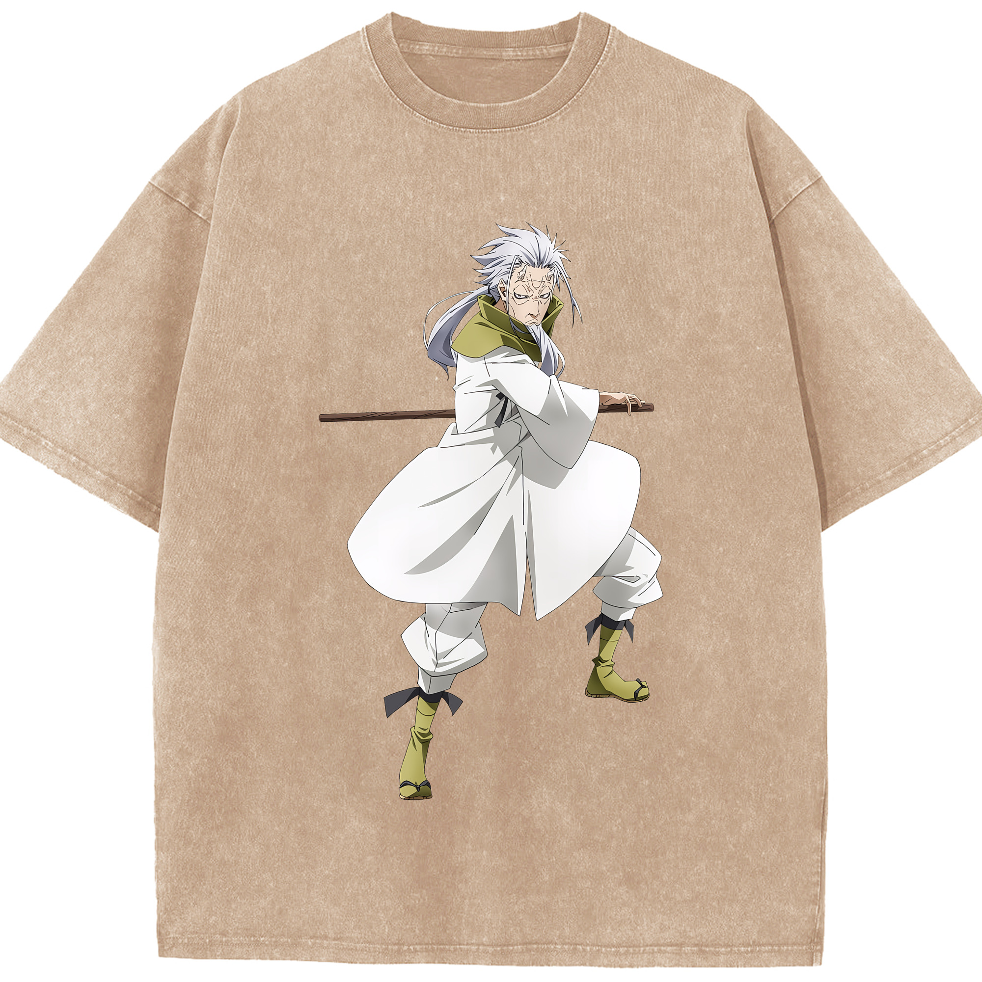 （画像用） 転スラ Regarding Reincarnated to Slime 綿100% ヴィンテージ風 半袖Tシャツ（フロントプリント）