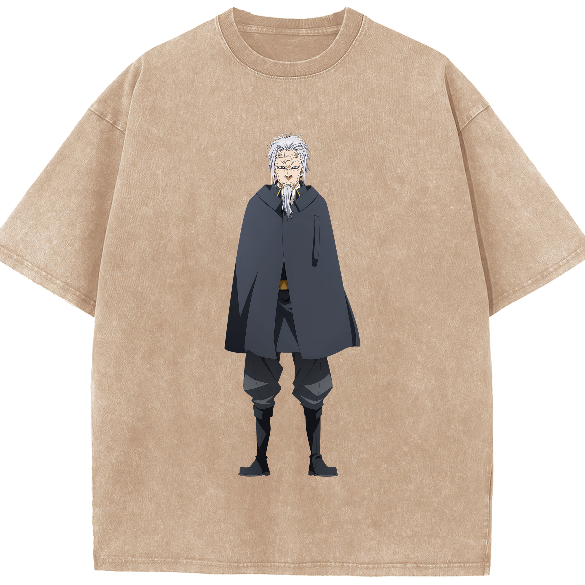 （画像用） 転スラ Regarding Reincarnated to Slime 綿100% ヴィンテージ風 半袖Tシャツ（フロントプリント）