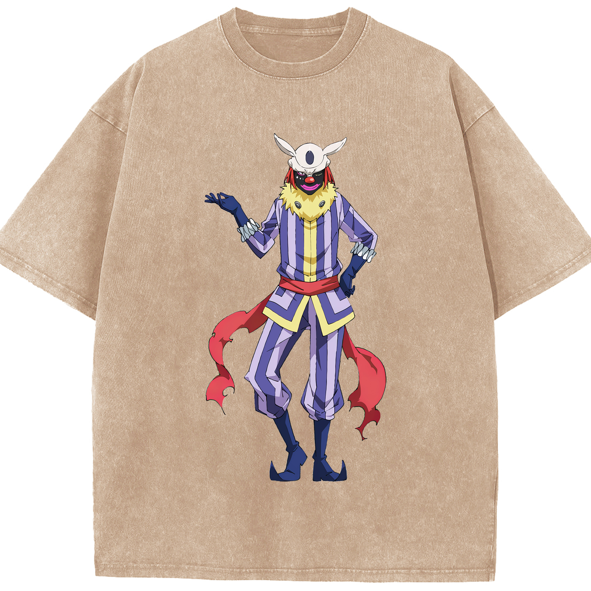 （画像用） 転スラ Regarding Reincarnated to Slime 綿100% ヴィンテージ風 半袖Tシャツ（フロントプリント）