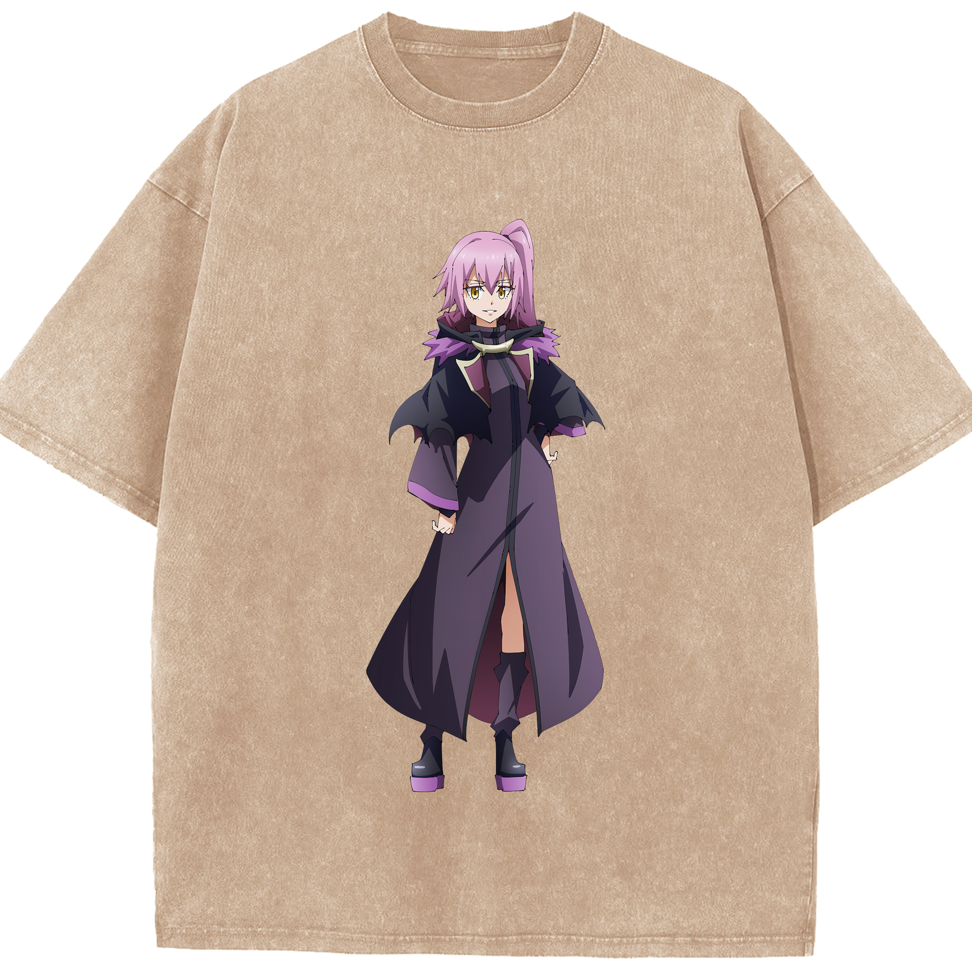 （画像用） 転スラ Regarding Reincarnated to Slime 綿100% ヴィンテージ風 半袖Tシャツ（フロントプリント）