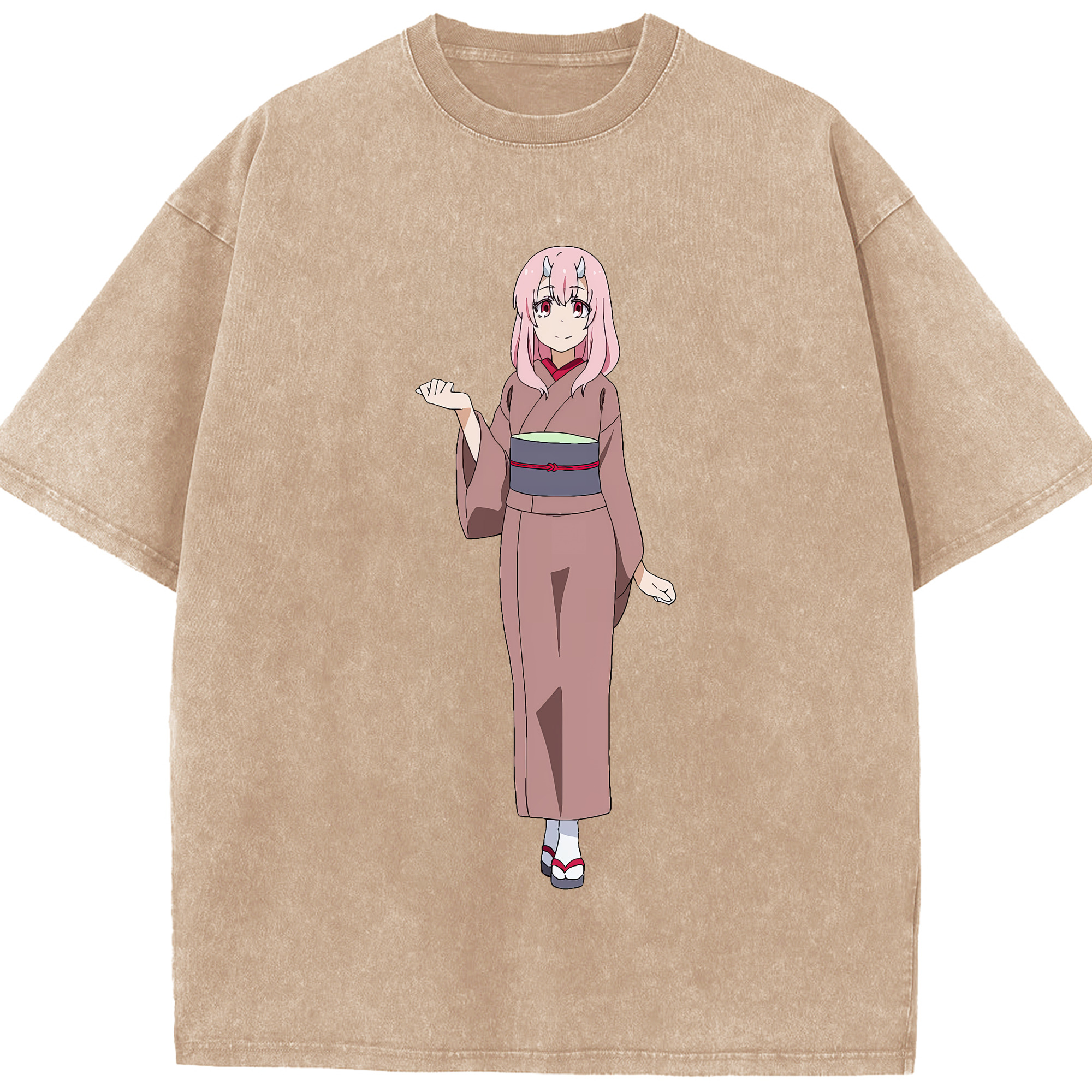 （画像用） 転スラ Regarding Reincarnated to Slime 綿100% ヴィンテージ風 半袖Tシャツ（フロントプリント）