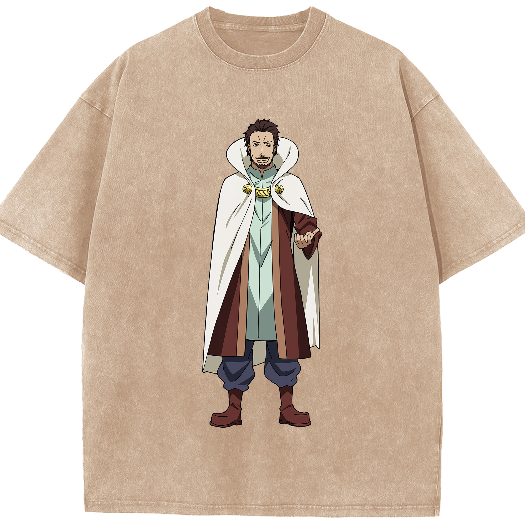 （画像用） 転スラ Regarding Reincarnated to Slime 綿100% ヴィンテージ風 半袖Tシャツ（フロントプリント）