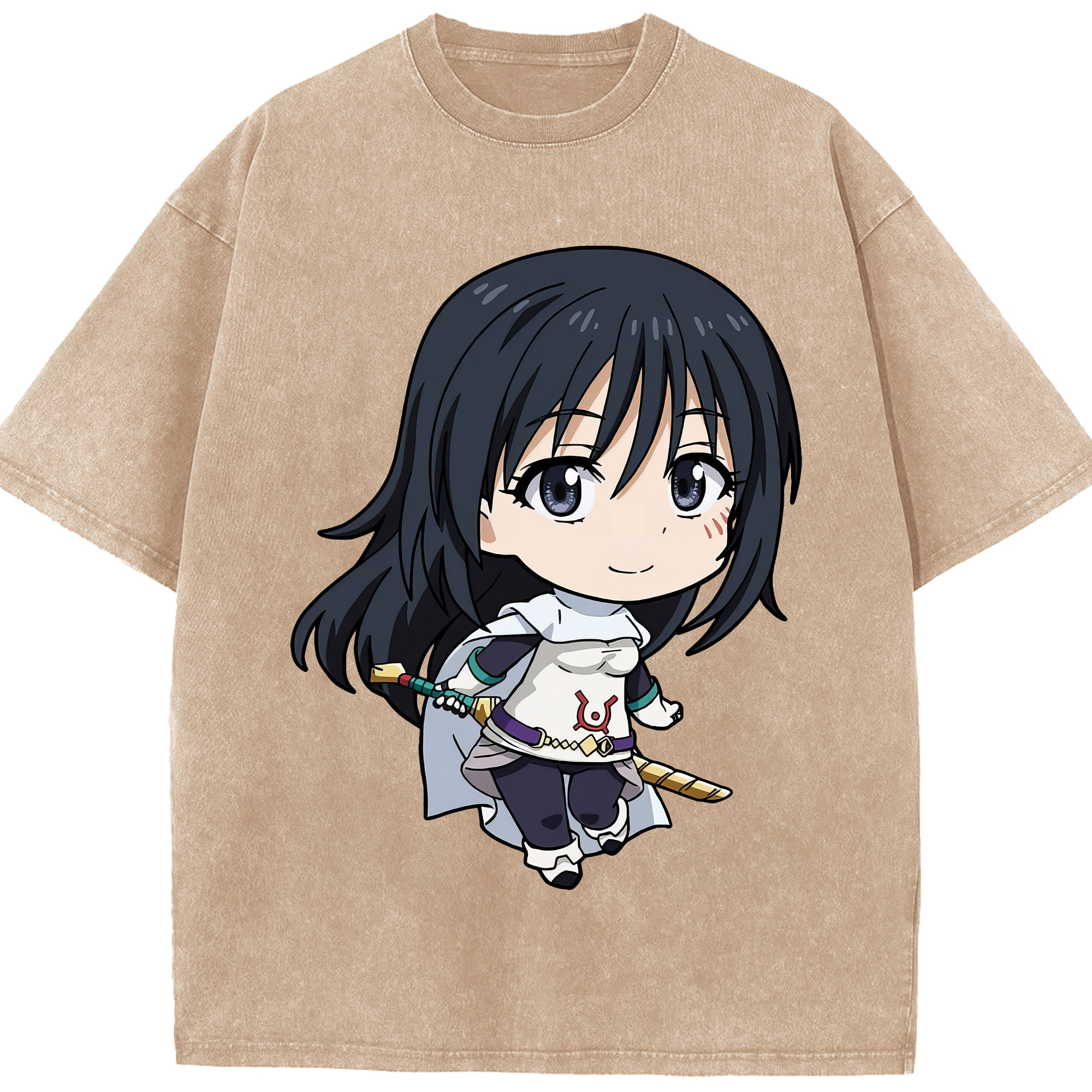 （画像用） 転スラ Regarding Reincarnated to Slime 綿100% ヴィンテージ風 半袖Tシャツ（フロントプリント）