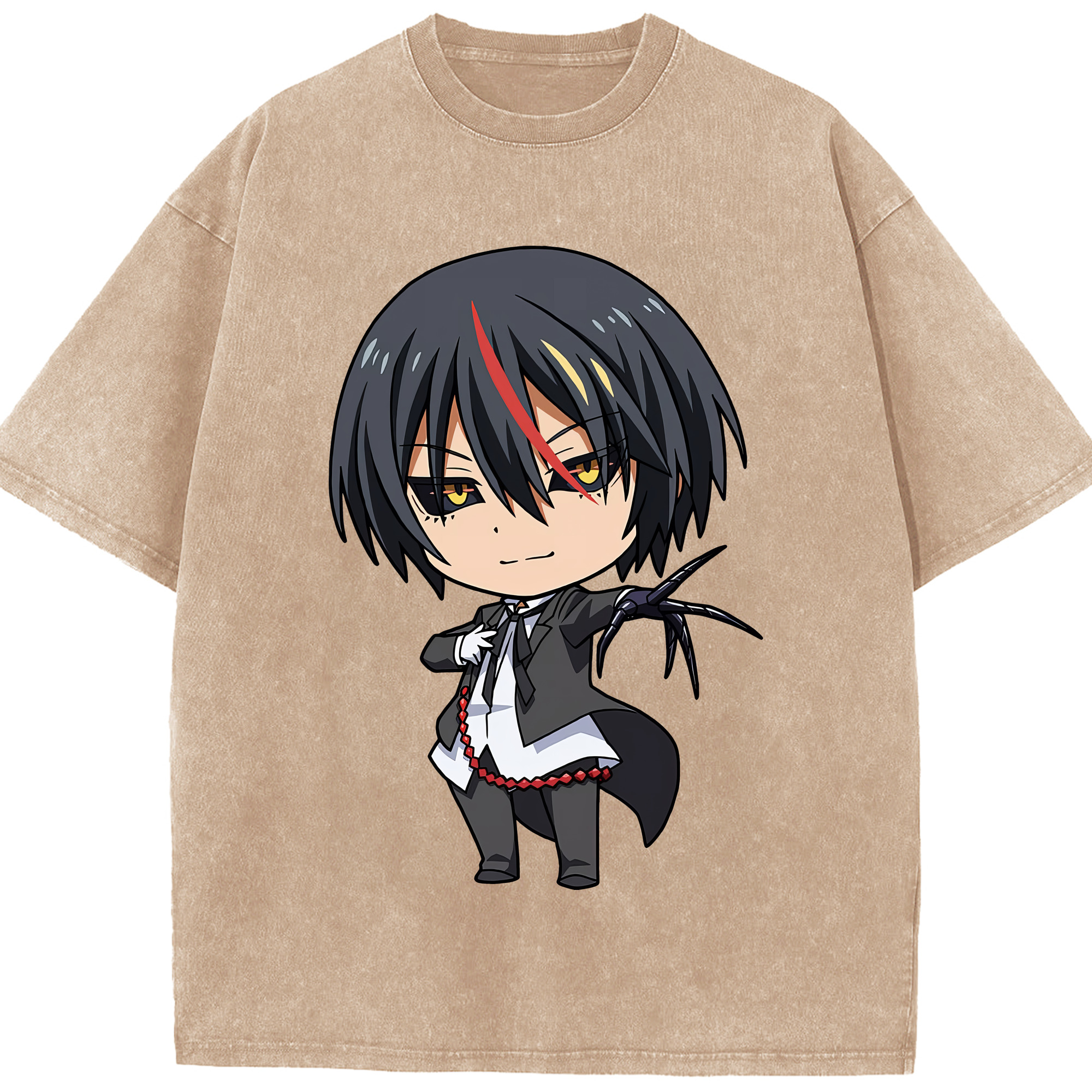 （画像用） 転スラ Regarding Reincarnated to Slime 綿100% ヴィンテージ風 半袖Tシャツ（フロントプリント）