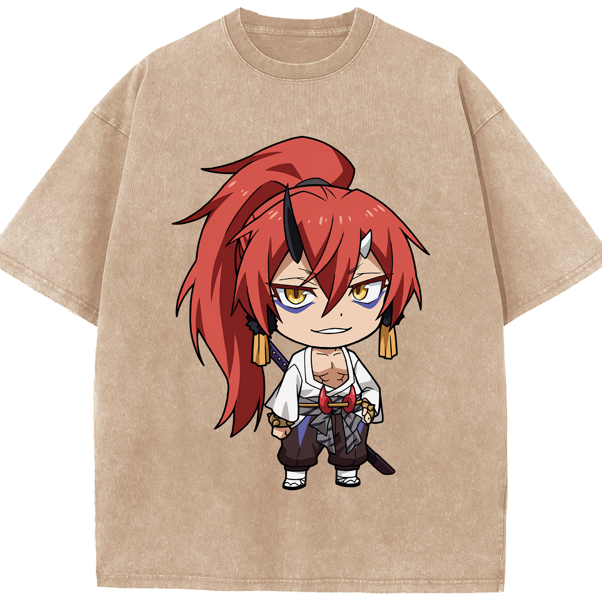 （画像用） 転スラ Regarding Reincarnated to Slime 綿100% ヴィンテージ風 半袖Tシャツ（フロントプリント）