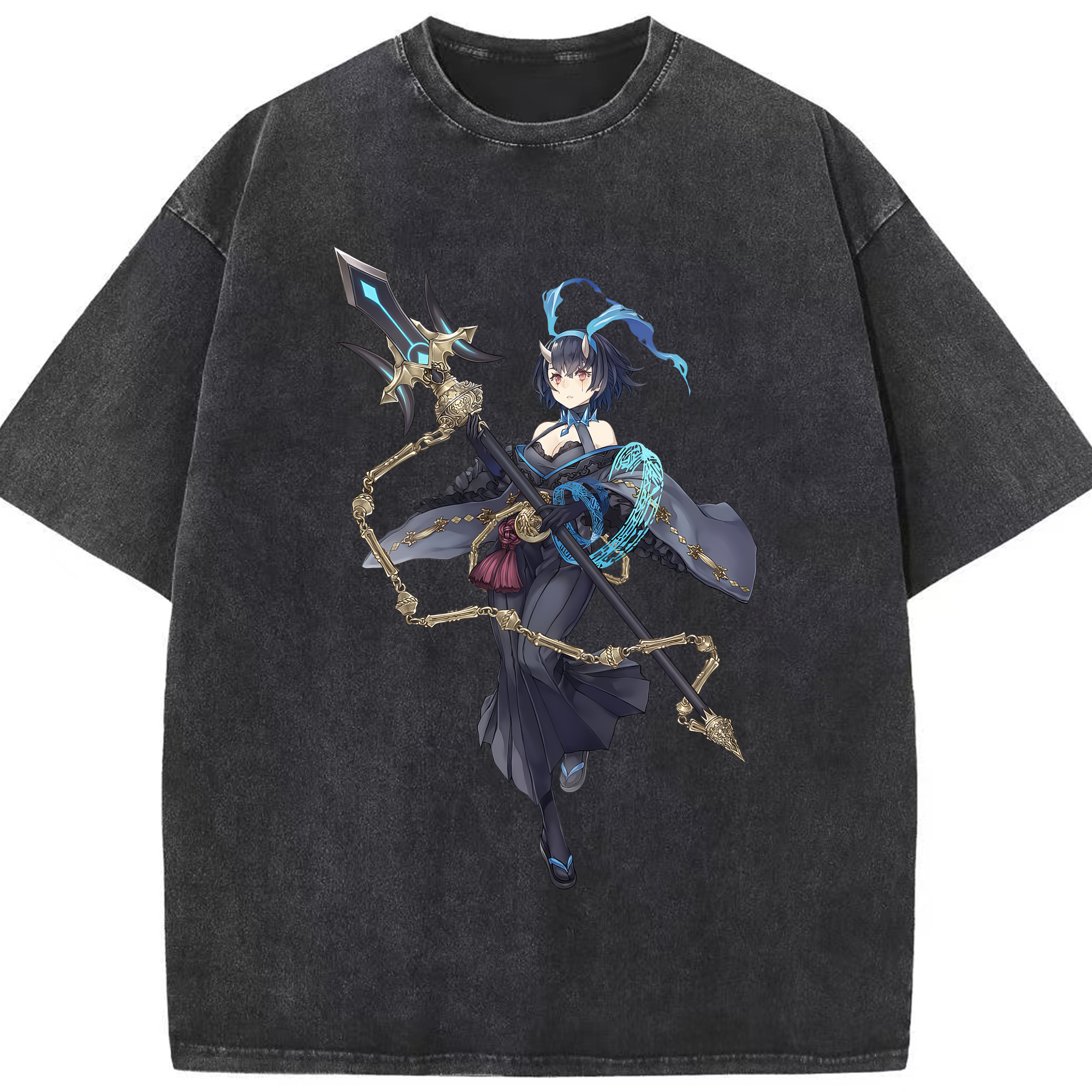 （画像用） 転スラ Regarding Reincarnated to Slime 綿100% ヴィンテージ風 半袖Tシャツ（フロントプリント）