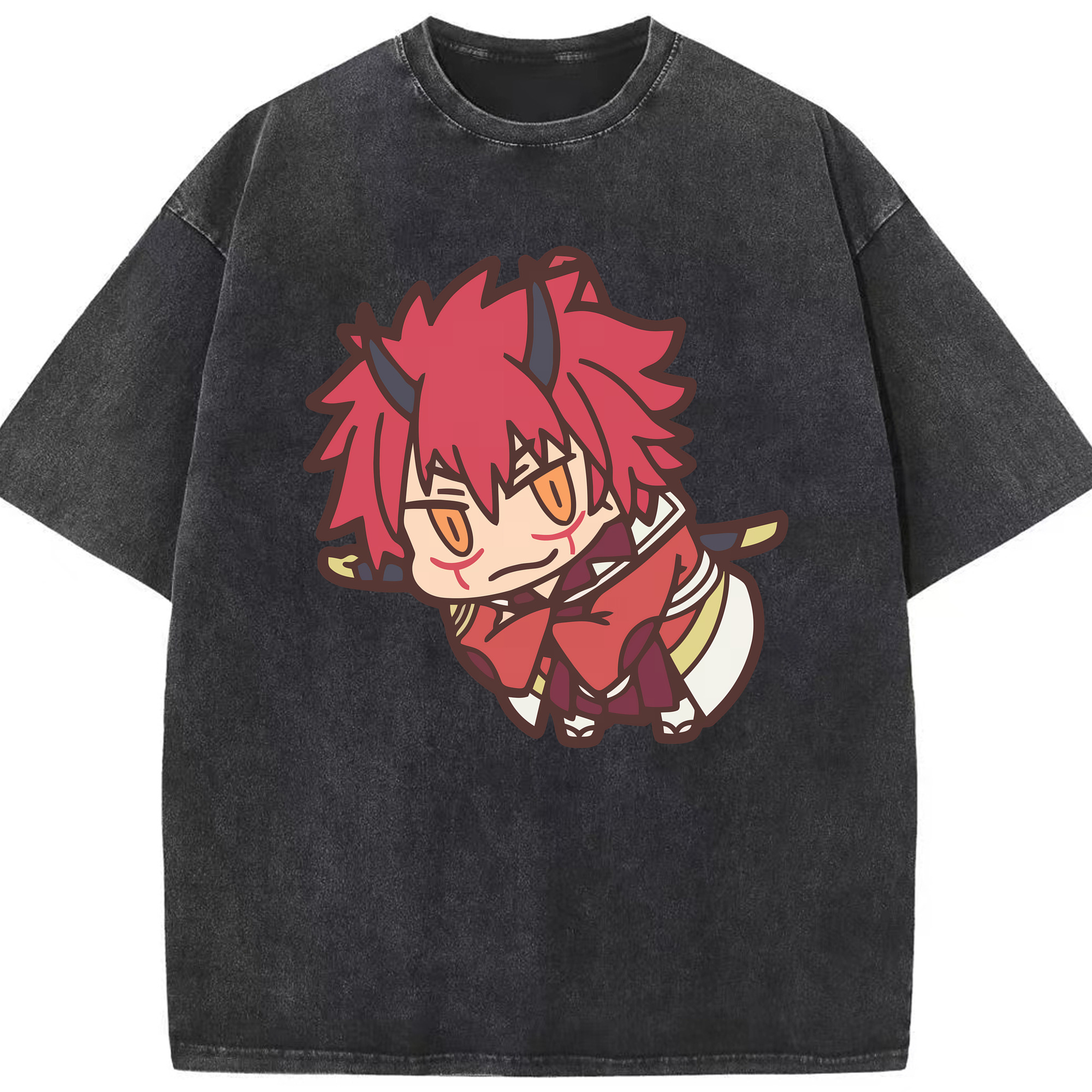 （画像用） 転スラ Regarding Reincarnated to Slime 綿100% ヴィンテージ風 半袖Tシャツ（フロントプリント）