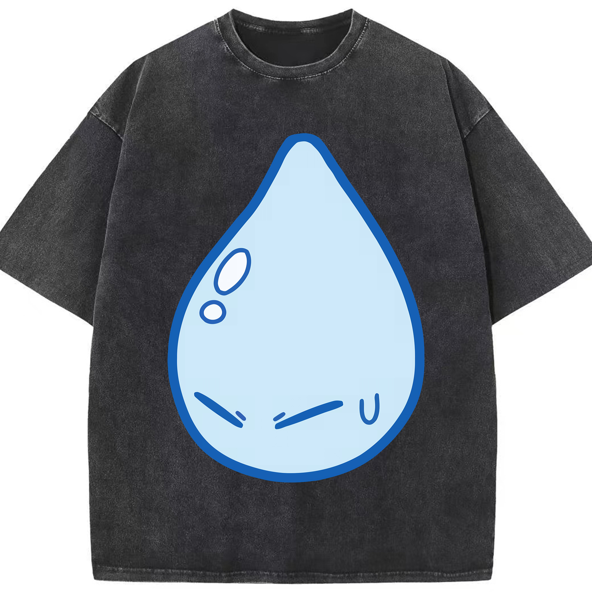 （画像用） 転スラ Regarding Reincarnated to Slime 綿100% ヴィンテージ風 半袖Tシャツ（フロントプリント）