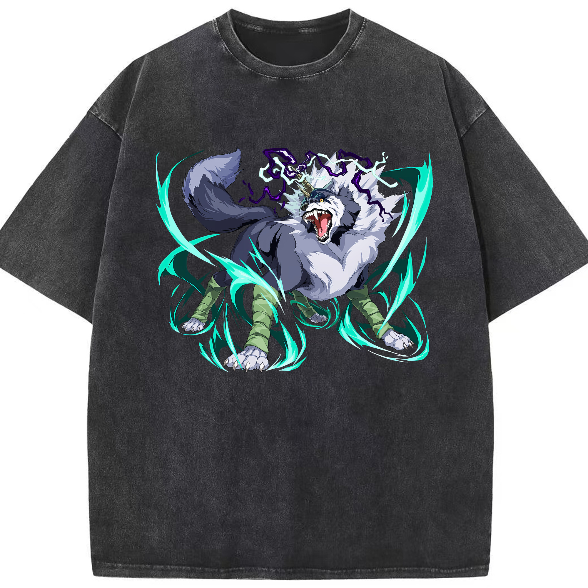 （画像用） 転スラ Regarding Reincarnated to Slime 綿100% ヴィンテージ風 半袖Tシャツ（フロントプリント）