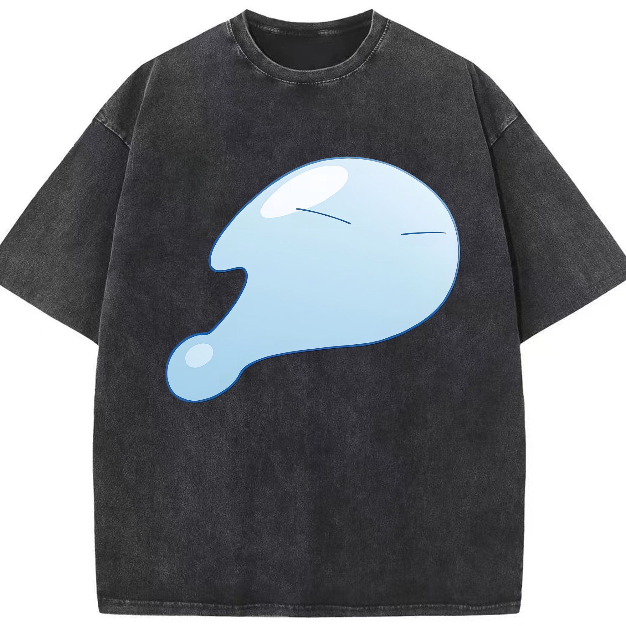 （画像用） 転スラ Regarding Reincarnated to Slime 綿100% ヴィンテージ風 半袖Tシャツ（フロントプリント）