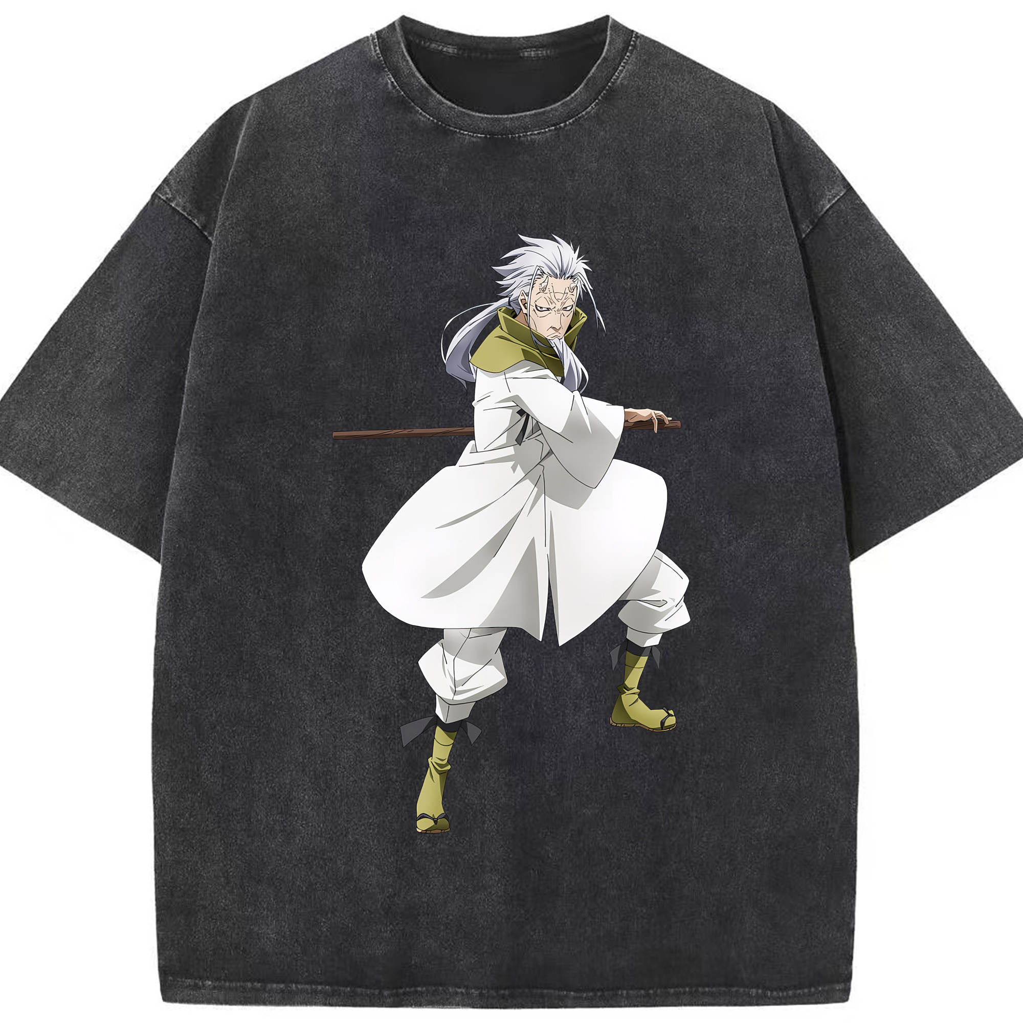 （画像用） 転スラ Regarding Reincarnated to Slime 綿100% ヴィンテージ風 半袖Tシャツ（フロントプリント）