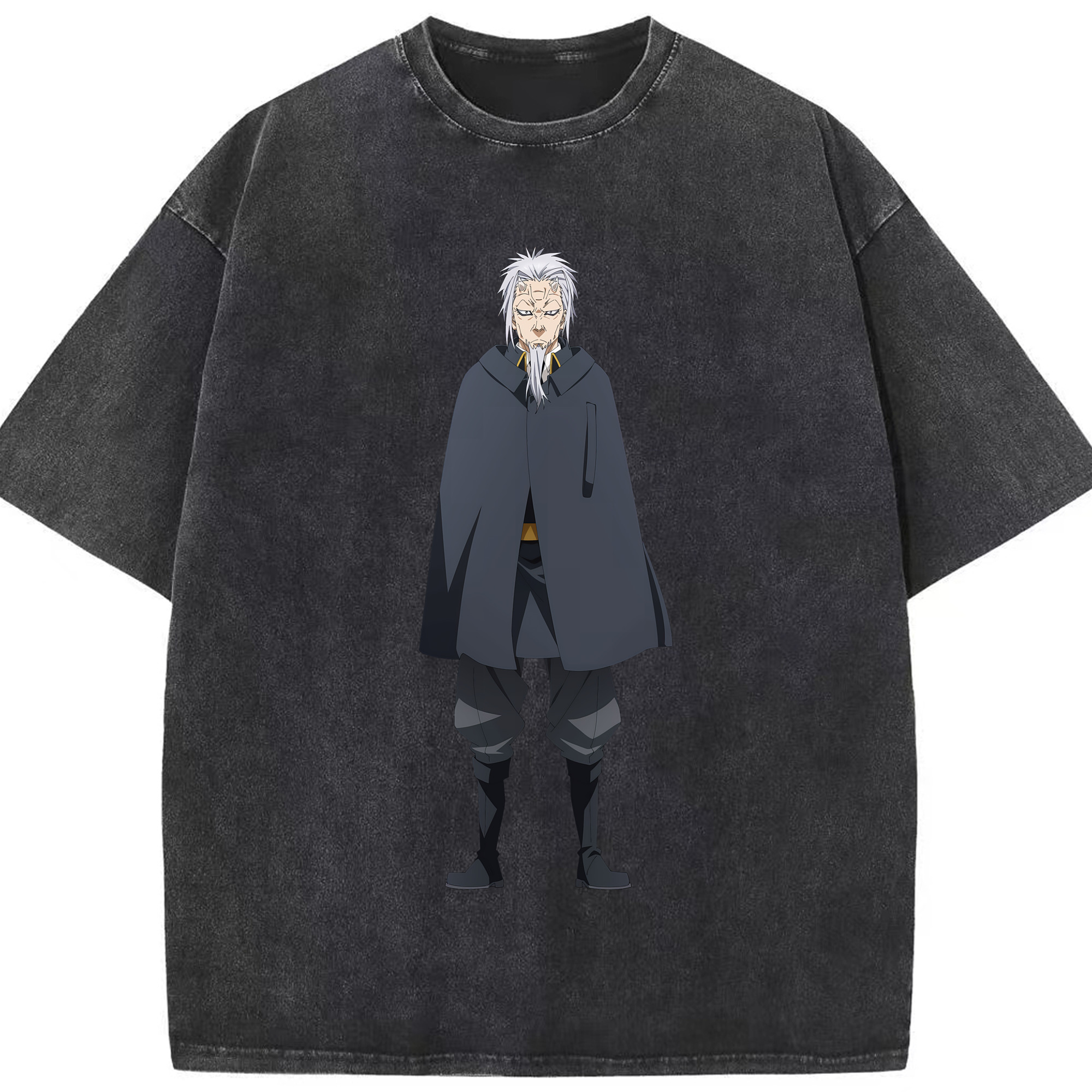 （画像用） 転スラ Regarding Reincarnated to Slime 綿100% ヴィンテージ風 半袖Tシャツ（フロントプリント）