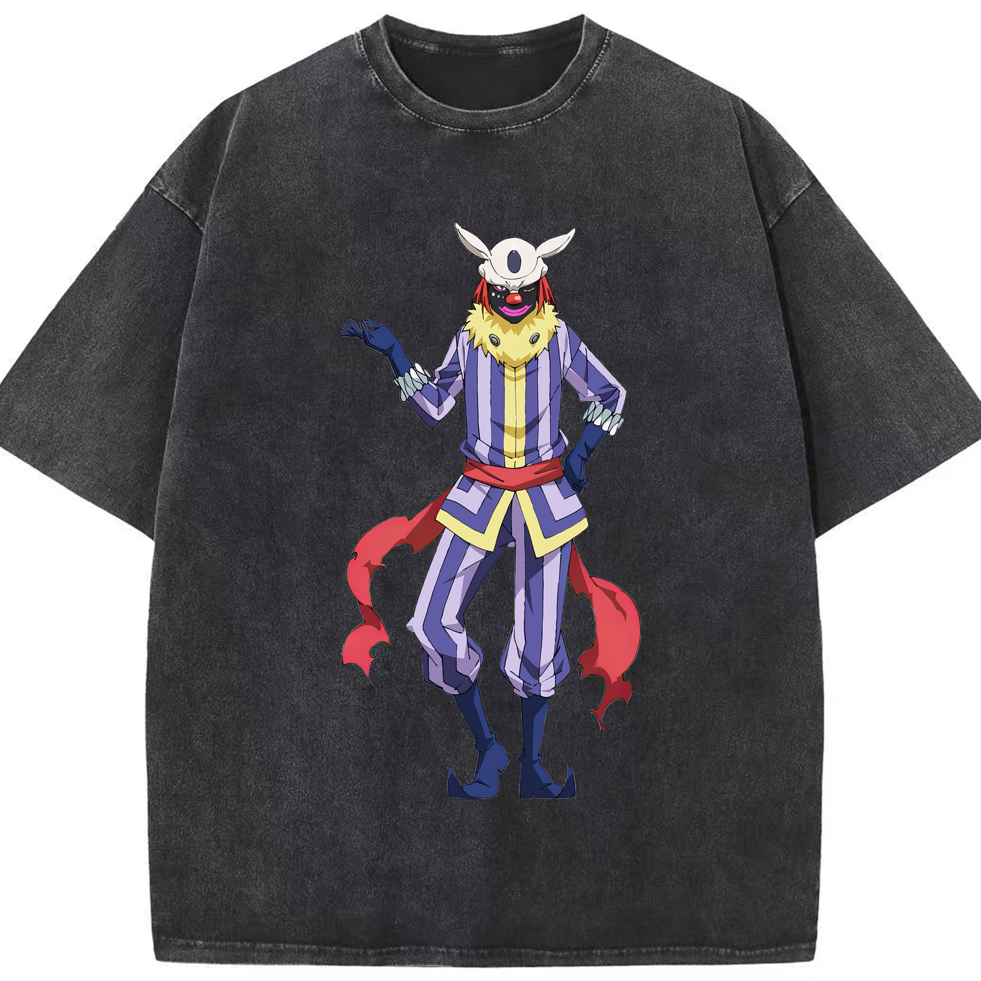 （画像用） 転スラ Regarding Reincarnated to Slime 綿100% ヴィンテージ風 半袖Tシャツ（フロントプリント）