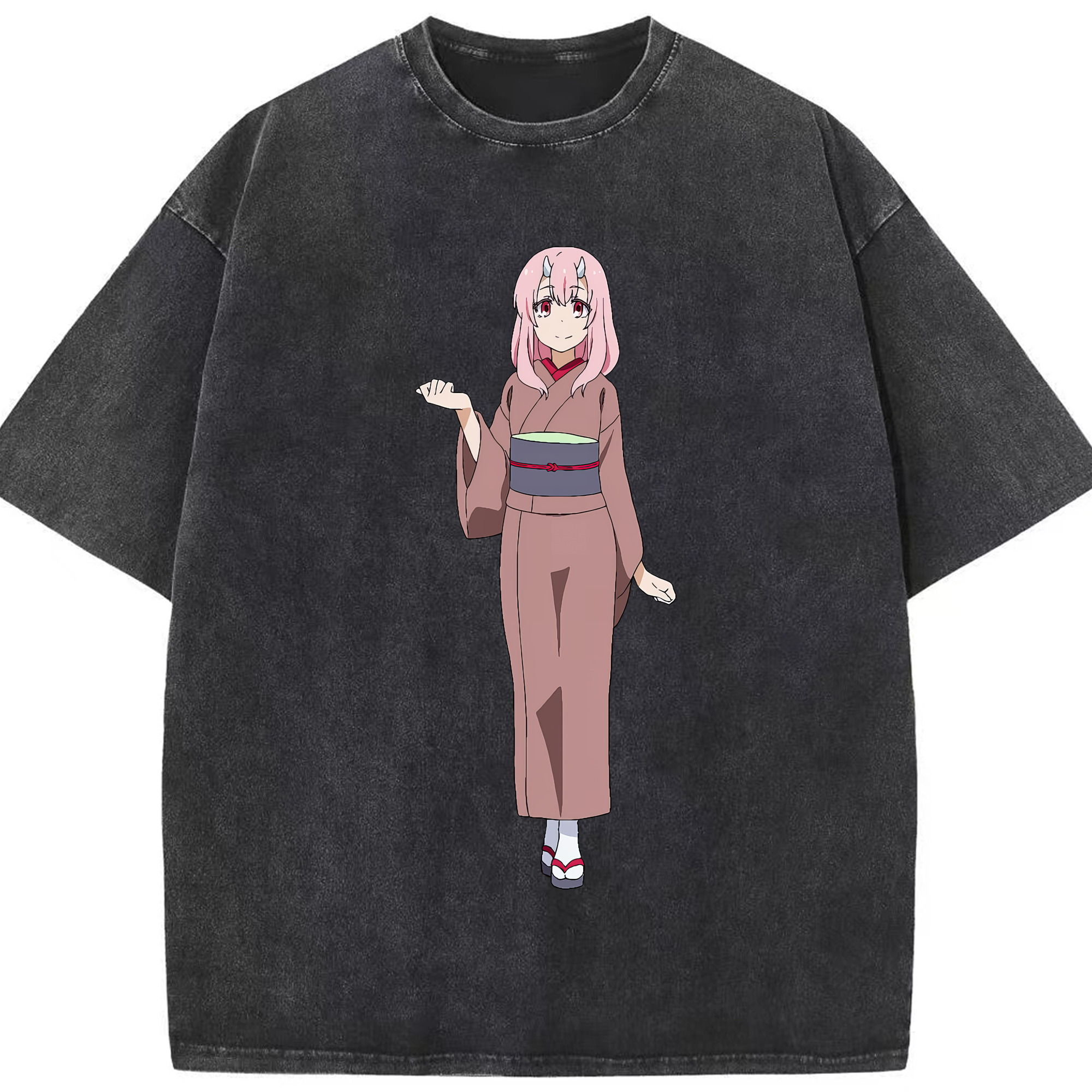 （画像用） 転スラ Regarding Reincarnated to Slime 綿100% ヴィンテージ風 半袖Tシャツ（フロントプリント）