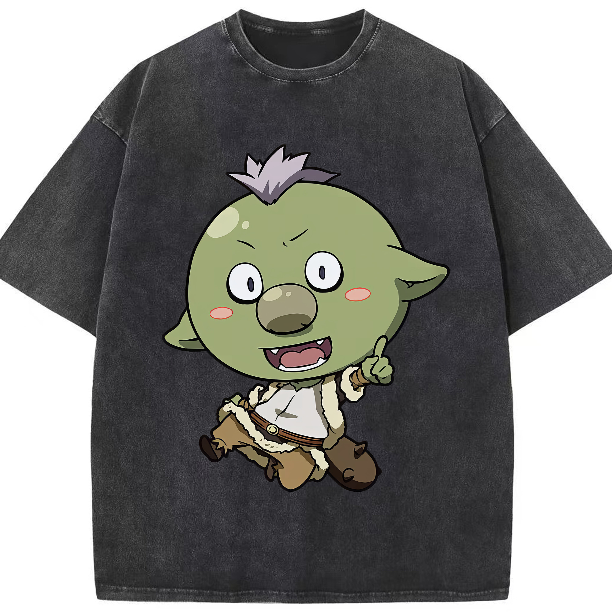 （画像用） 転スラ Regarding Reincarnated to Slime 綿100% ヴィンテージ風 半袖Tシャツ（フロントプリント）