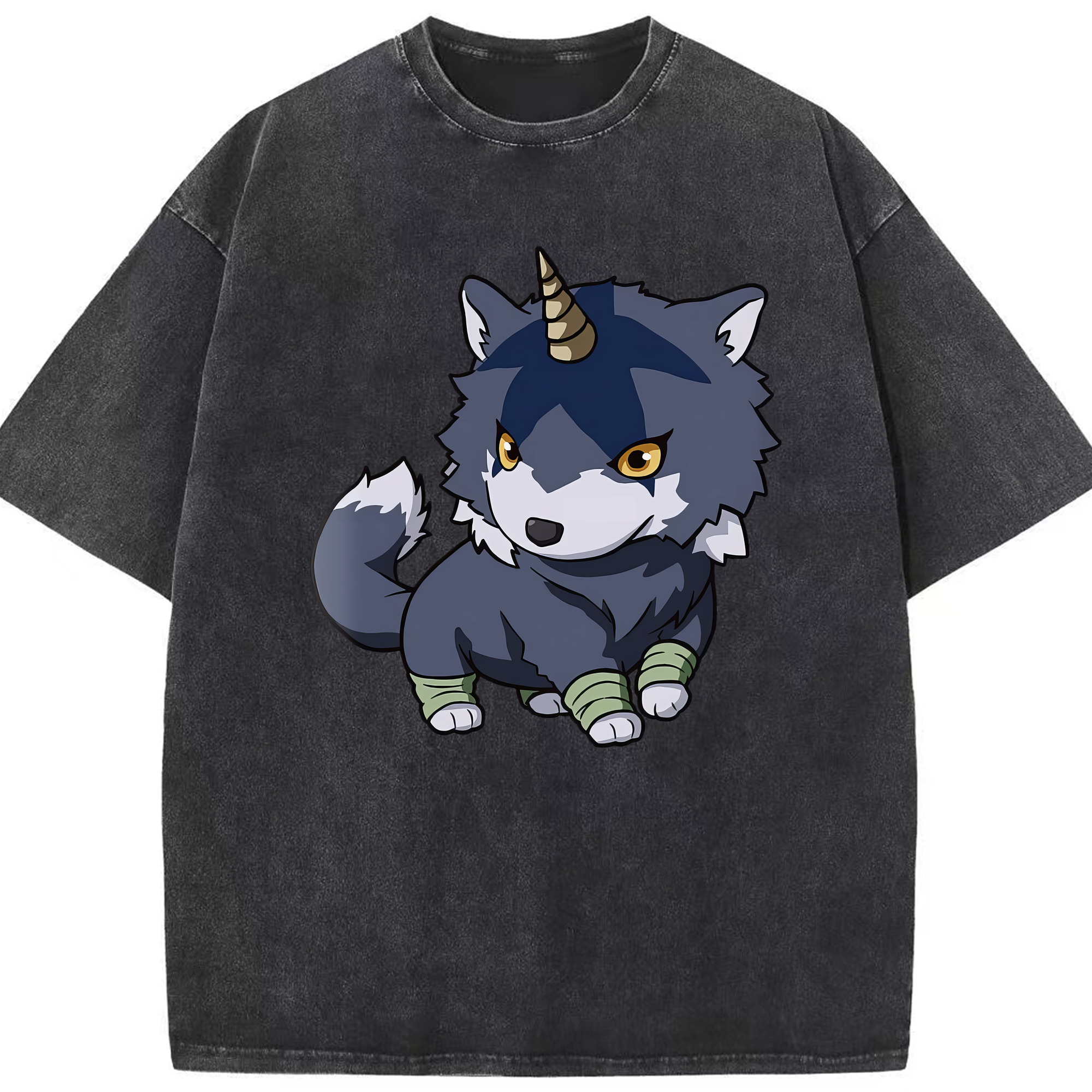 （画像用） 転スラ Regarding Reincarnated to Slime 綿100% ヴィンテージ風 半袖Tシャツ（フロントプリント）