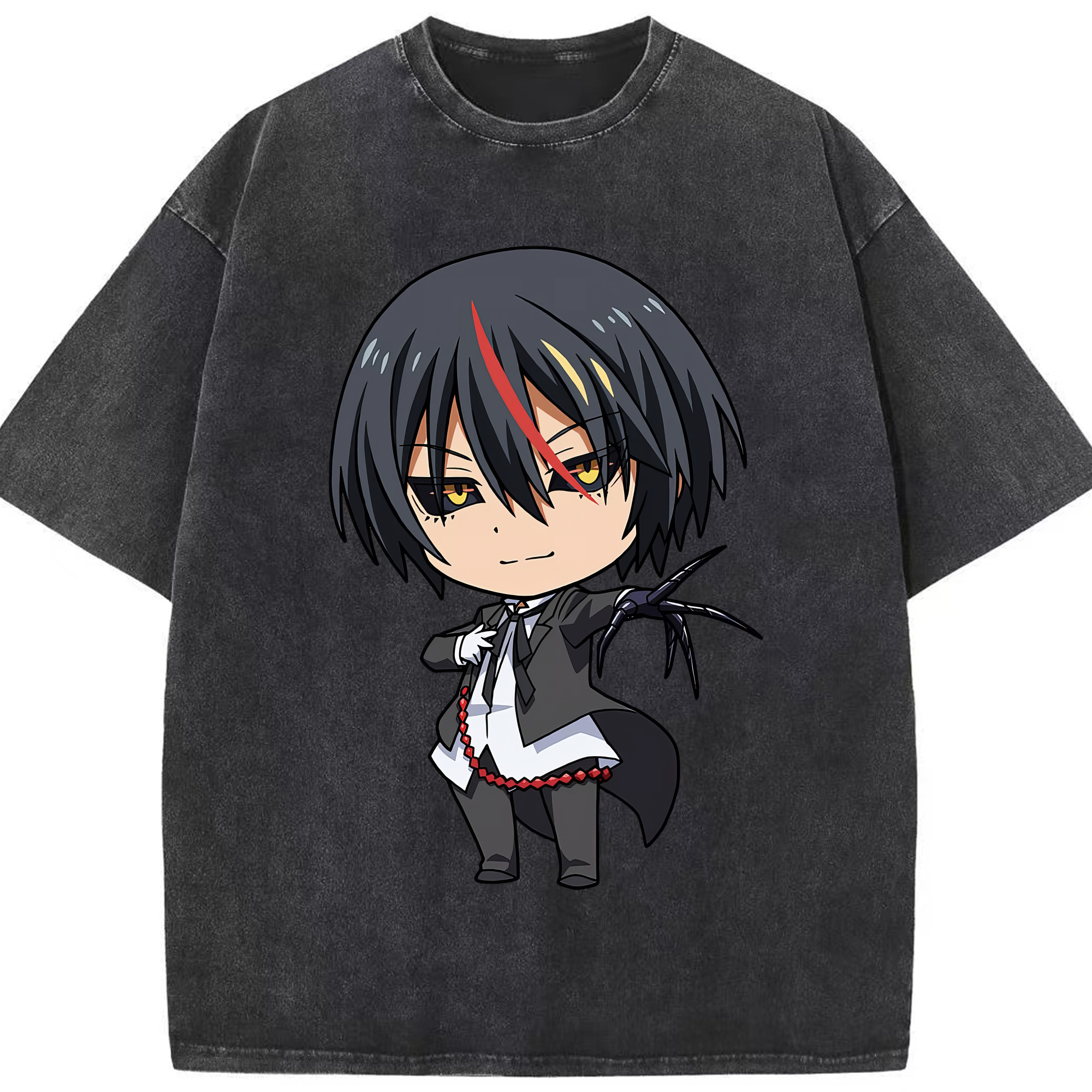 （画像用） 転スラ Regarding Reincarnated to Slime 綿100% ヴィンテージ風 半袖Tシャツ（フロントプリント）