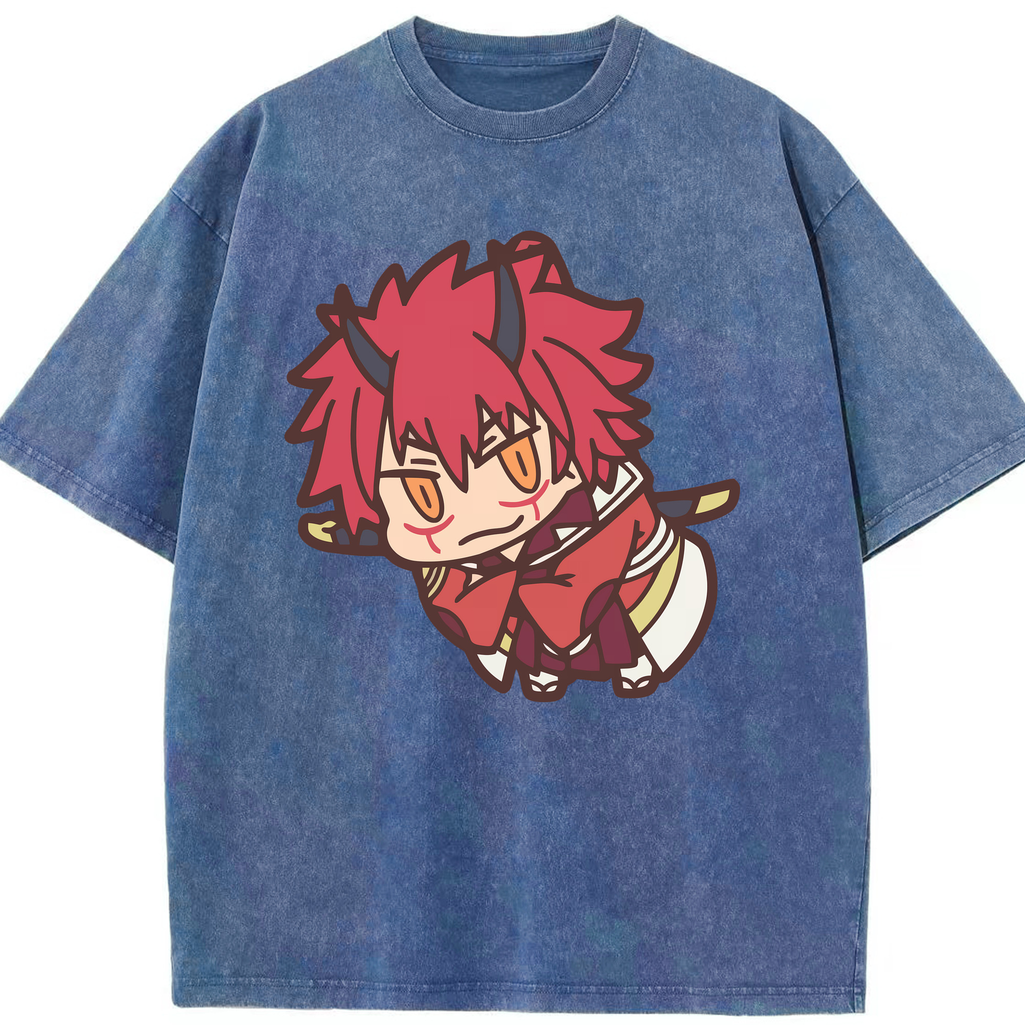 （画像用） 転スラ Regarding Reincarnated to Slime 綿100% ヴィンテージ風 半袖Tシャツ（フロントプリント）