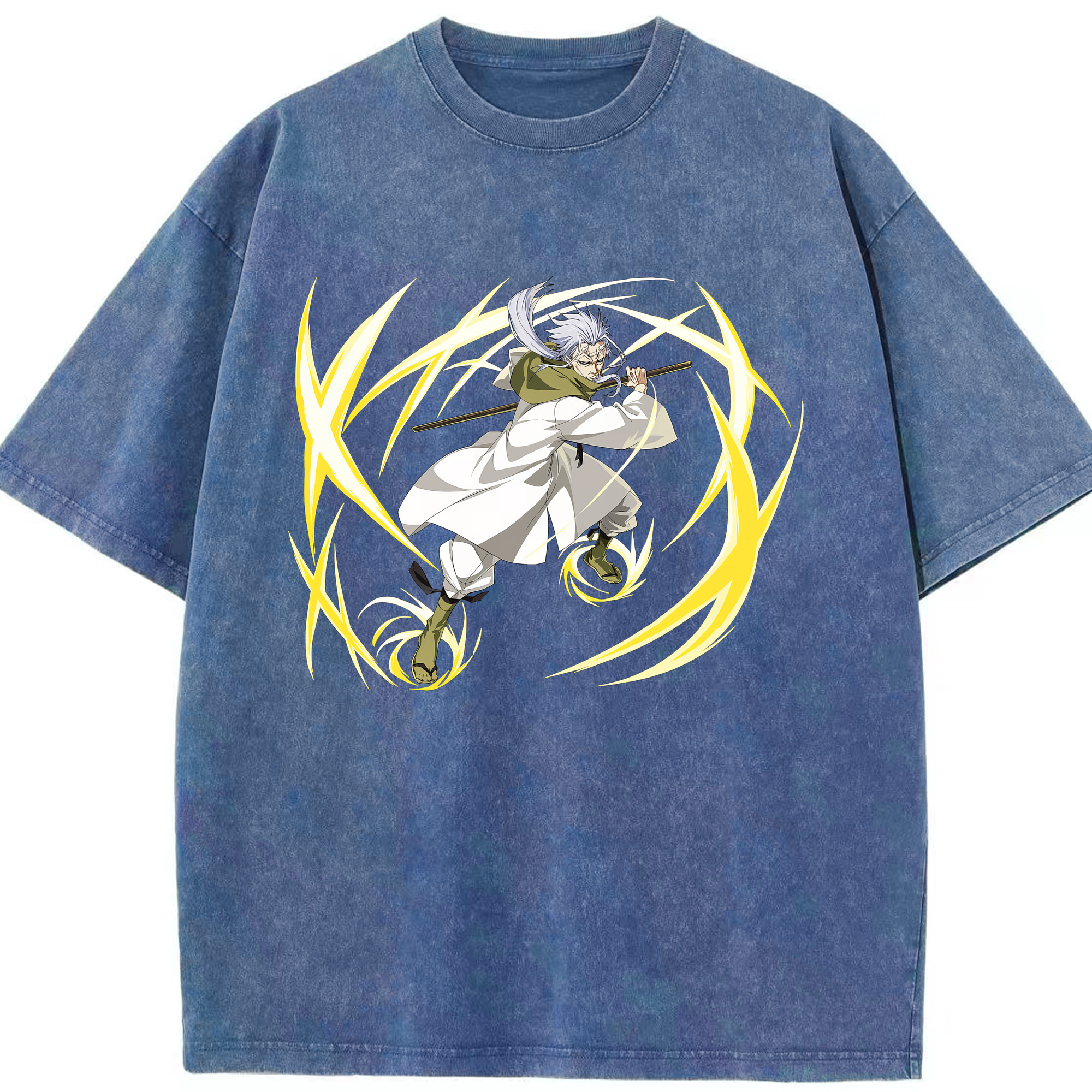 （画像用） 転スラ Regarding Reincarnated to Slime 綿100% ヴィンテージ風 半袖Tシャツ（フロントプリント）