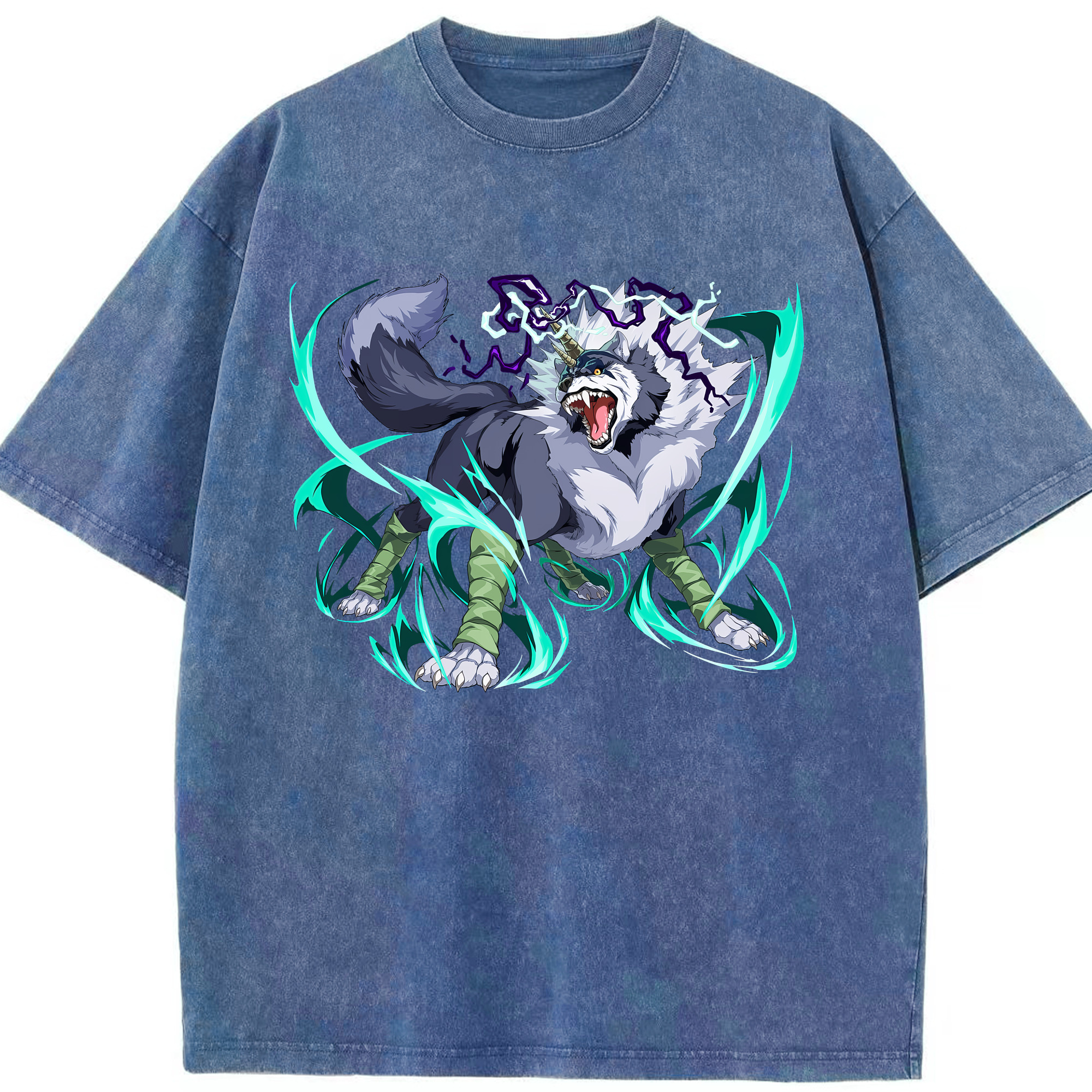 （画像用） 転スラ Regarding Reincarnated to Slime 綿100% ヴィンテージ風 半袖Tシャツ（フロントプリント）