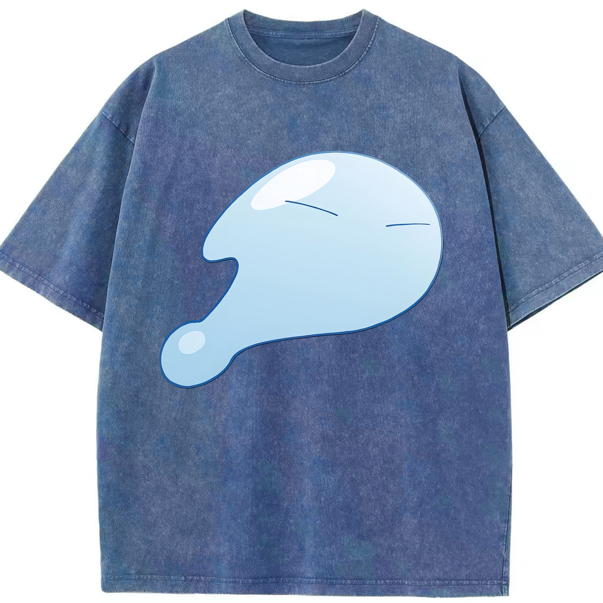 （画像用） 転スラ Regarding Reincarnated to Slime 綿100% ヴィンテージ風 半袖Tシャツ（フロントプリント）