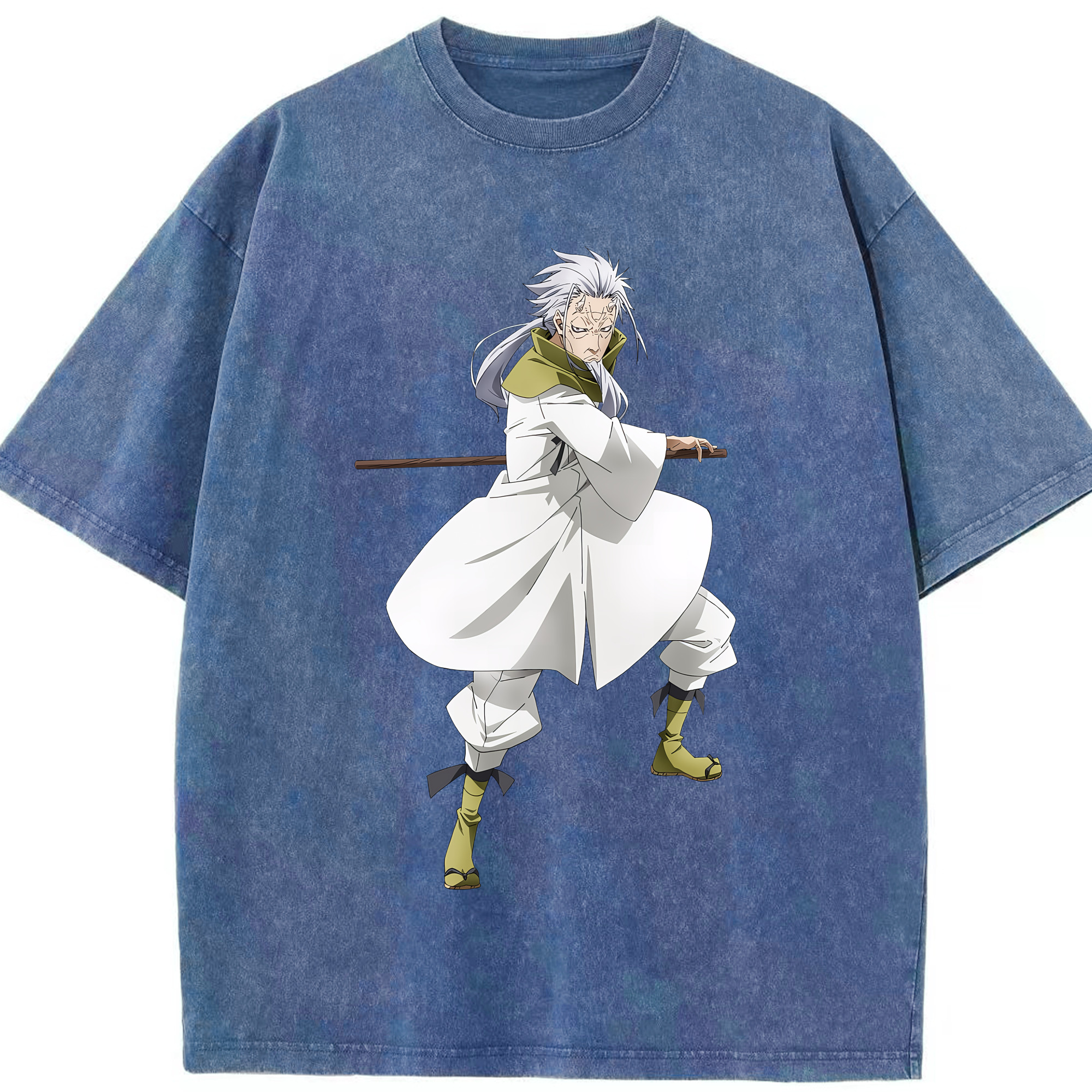 （画像用） 転スラ Regarding Reincarnated to Slime 綿100% ヴィンテージ風 半袖Tシャツ（フロントプリント）