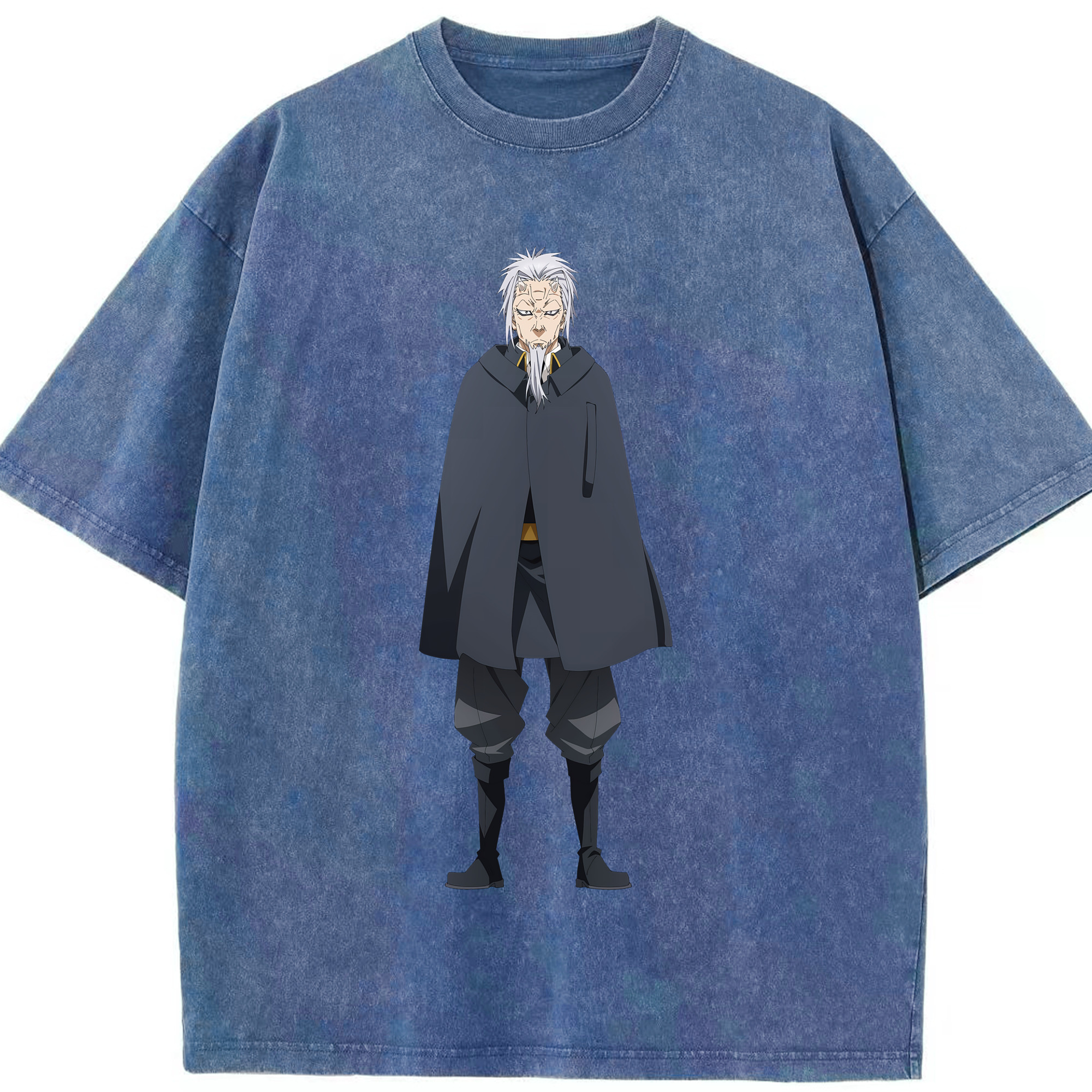 （画像用） 転スラ Regarding Reincarnated to Slime 綿100% ヴィンテージ風 半袖Tシャツ（フロントプリント）