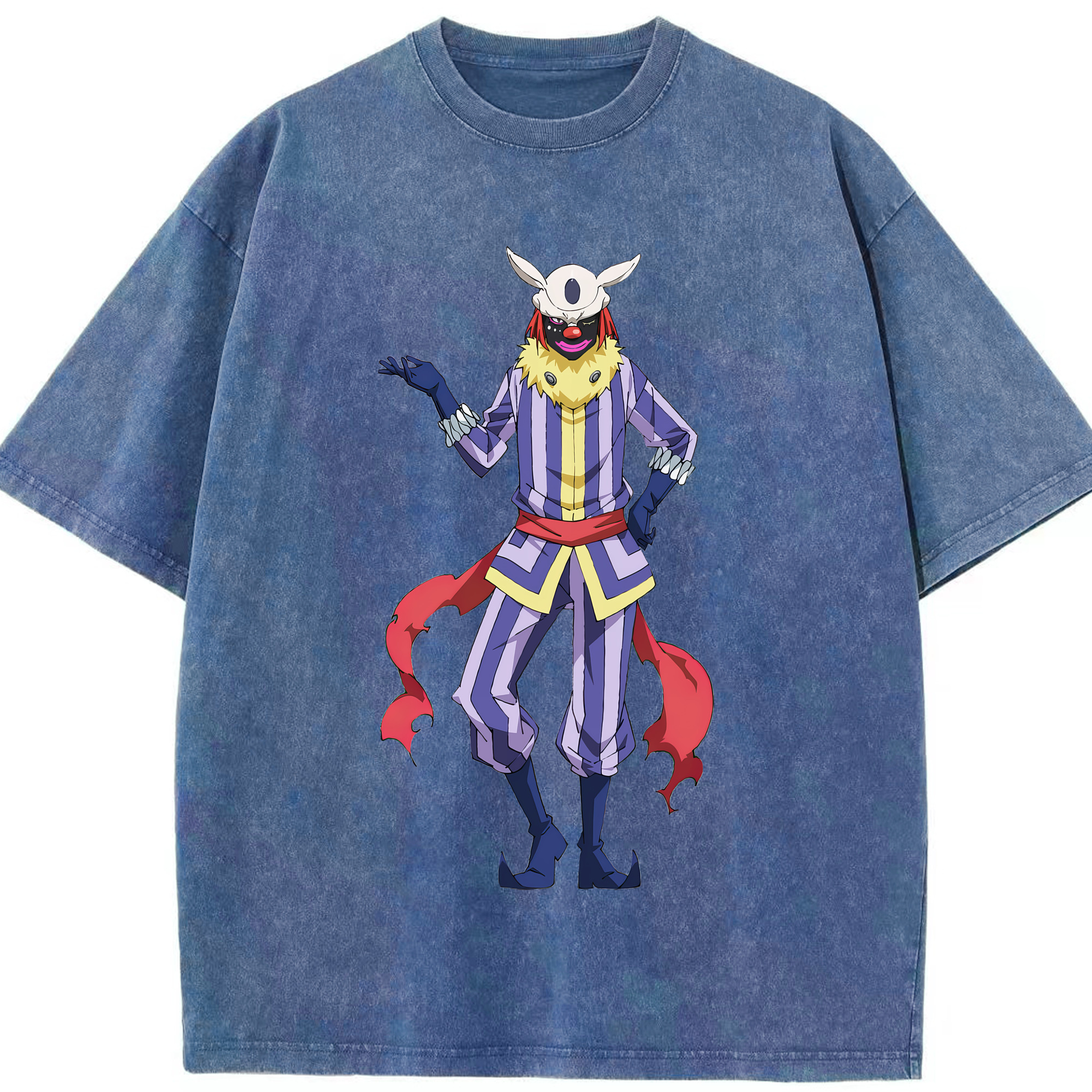 （画像用） 転スラ Regarding Reincarnated to Slime 綿100% ヴィンテージ風 半袖Tシャツ（フロントプリント）