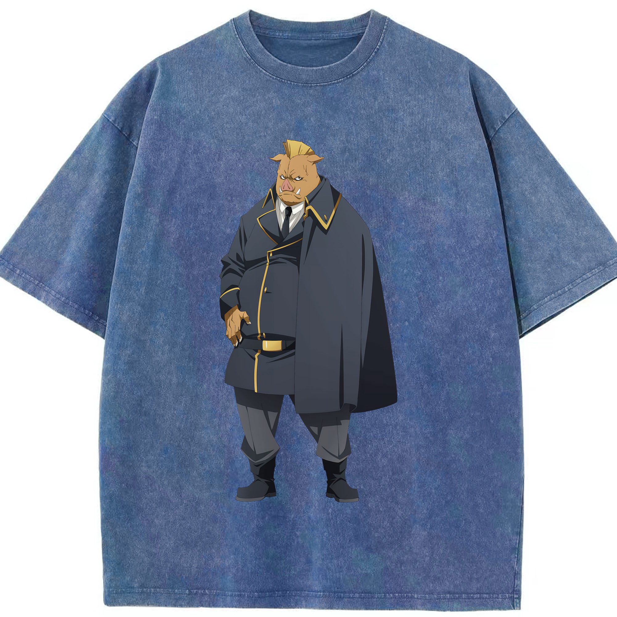 （画像用） 転スラ Regarding Reincarnated to Slime 綿100% ヴィンテージ風 半袖Tシャツ（フロントプリント）