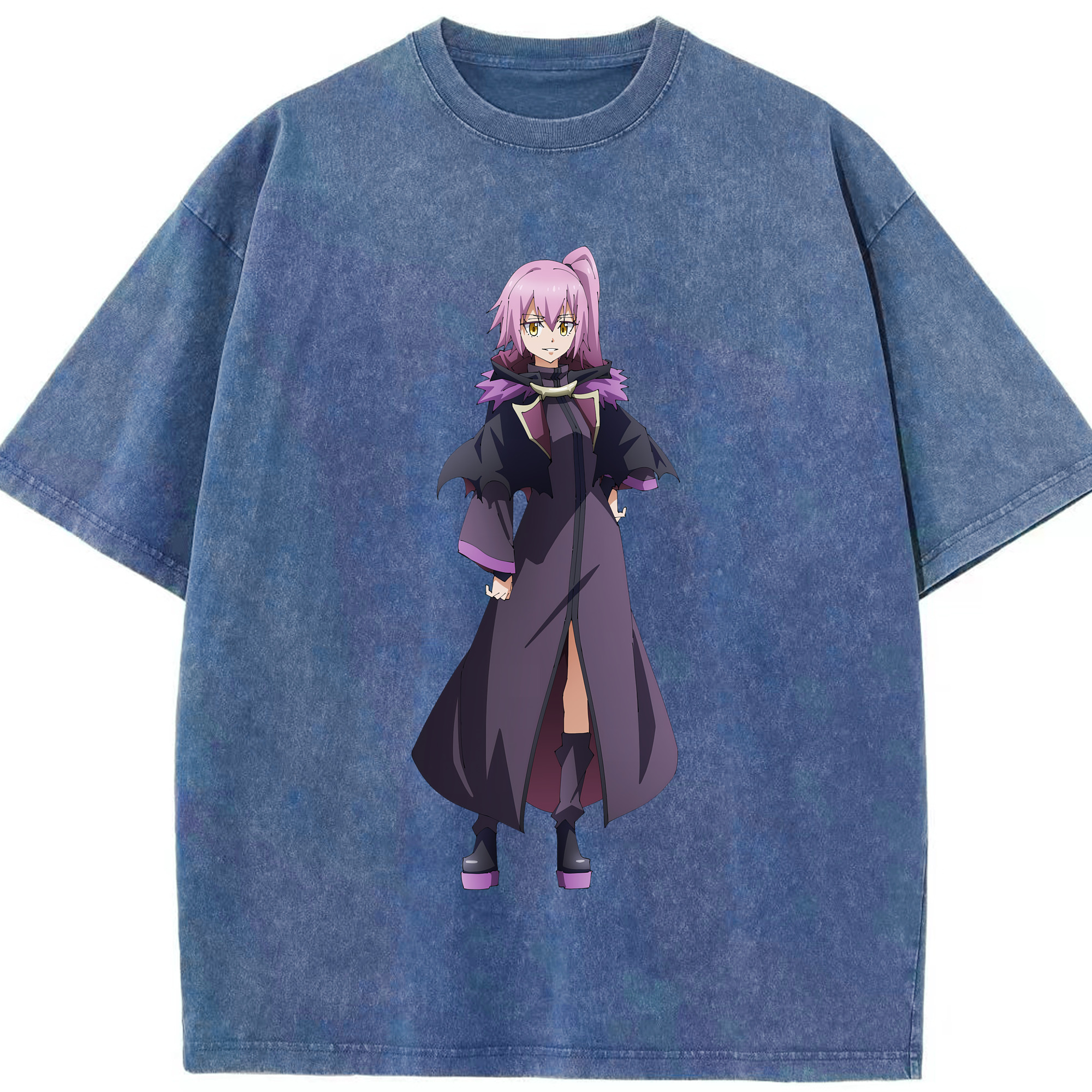 （画像用） 転スラ Regarding Reincarnated to Slime 綿100% ヴィンテージ風 半袖Tシャツ（フロントプリント）