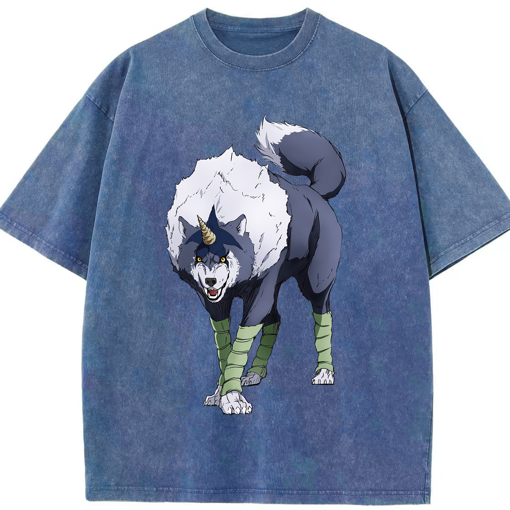 （画像用） 転スラ Regarding Reincarnated to Slime 綿100% ヴィンテージ風 半袖Tシャツ（フロントプリント）