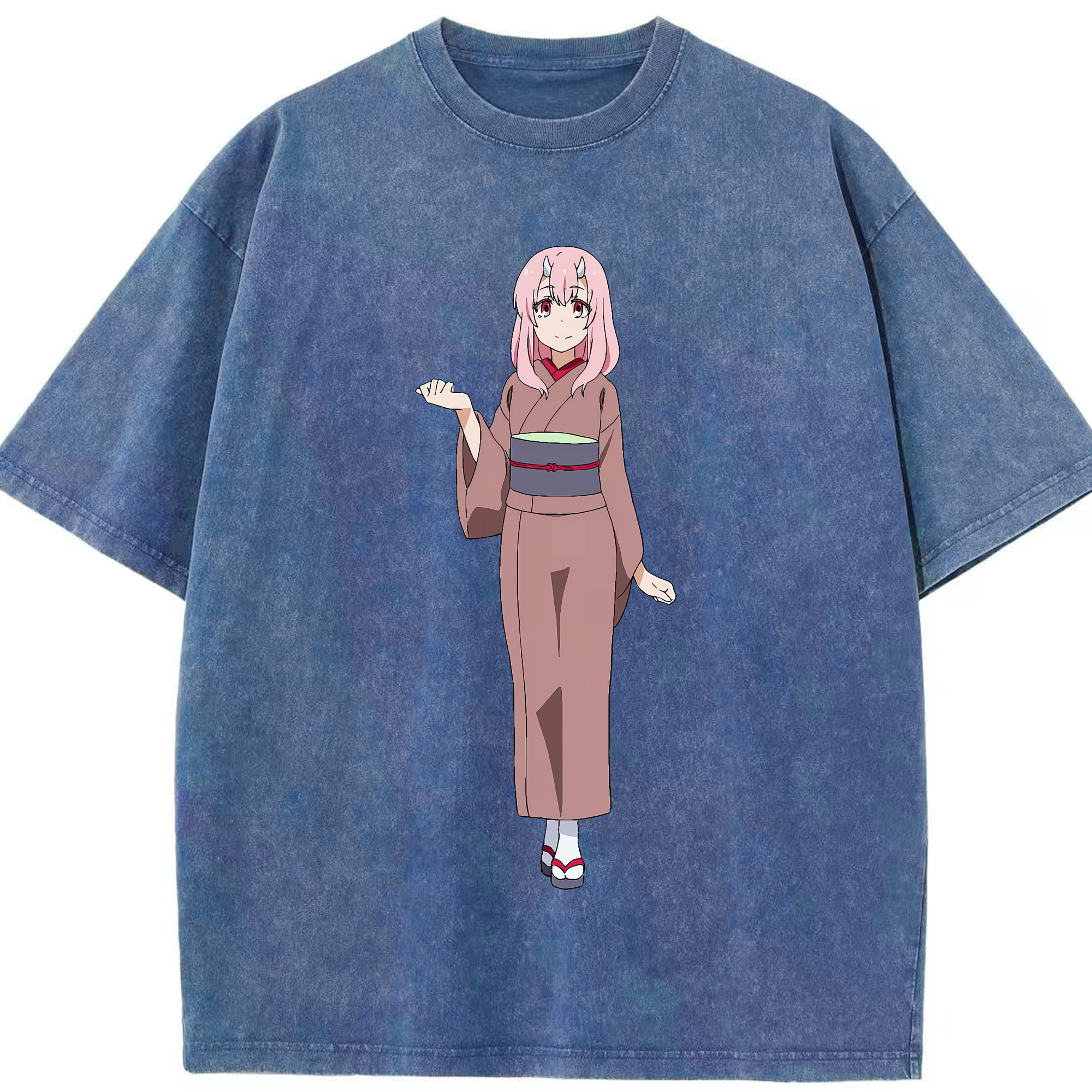 （画像用） 転スラ Regarding Reincarnated to Slime 綿100% ヴィンテージ風 半袖Tシャツ（フロントプリント）