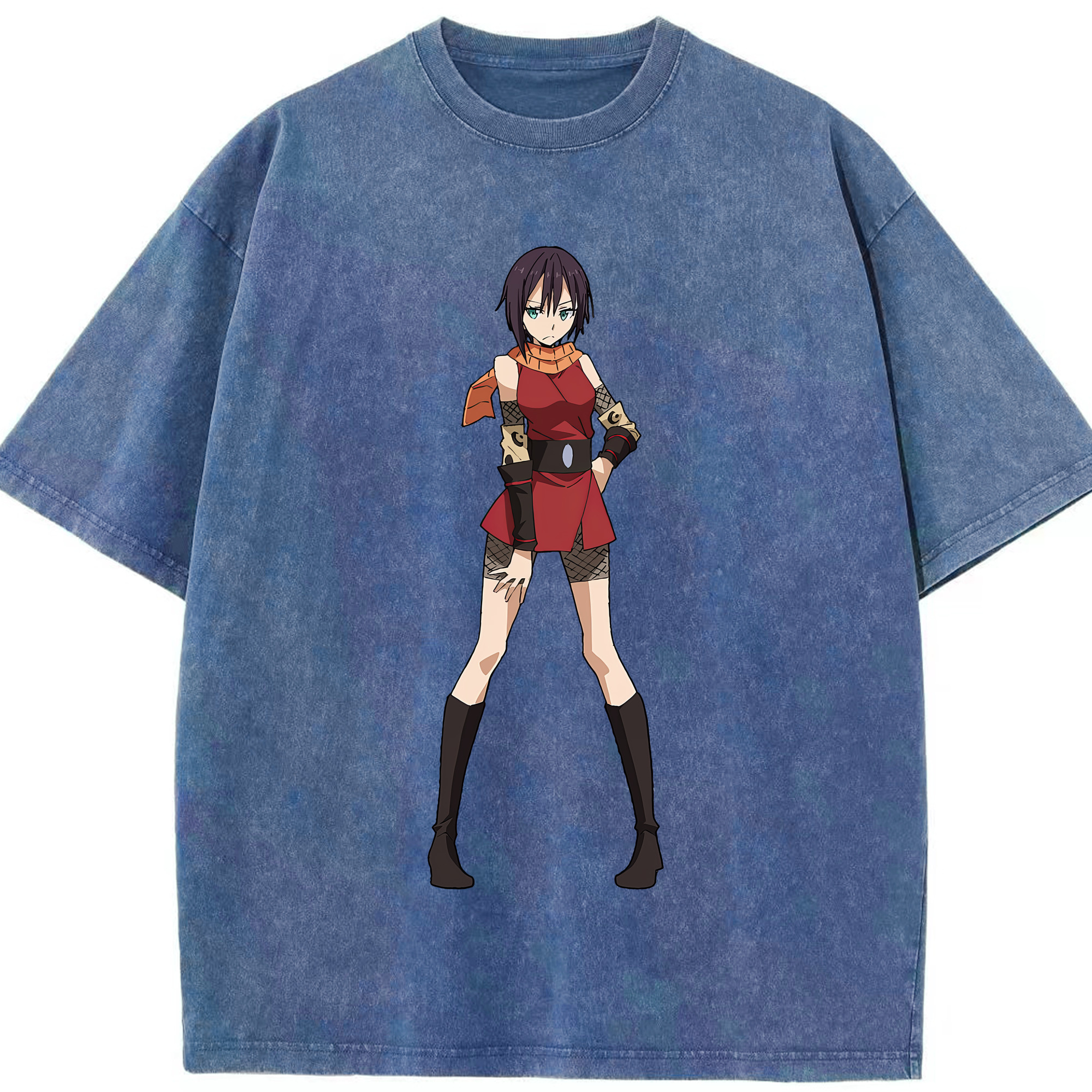 （画像用） 転スラ Regarding Reincarnated to Slime 綿100% ヴィンテージ風 半袖Tシャツ（フロントプリント）