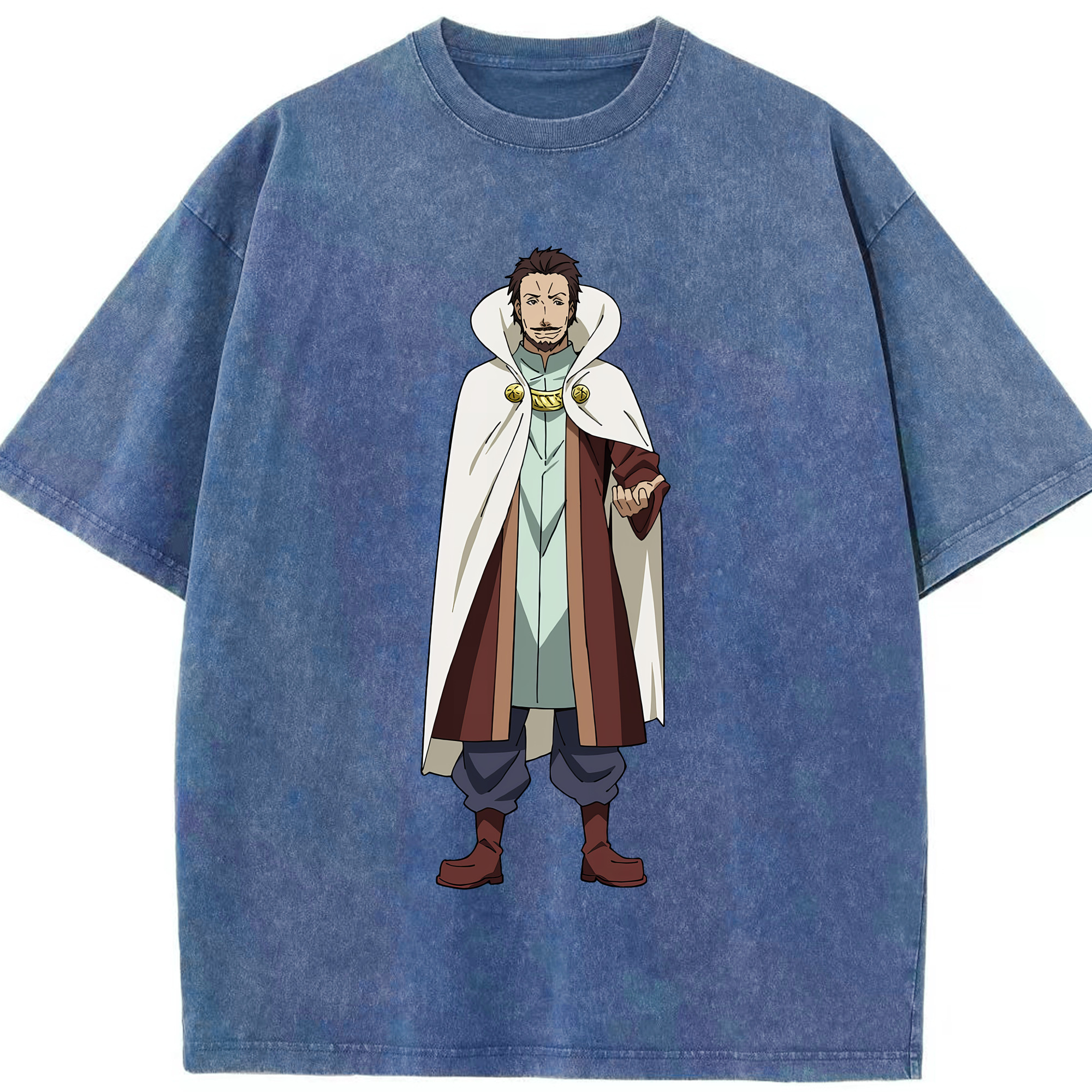 （画像用） 転スラ Regarding Reincarnated to Slime 綿100% ヴィンテージ風 半袖Tシャツ（フロントプリント）