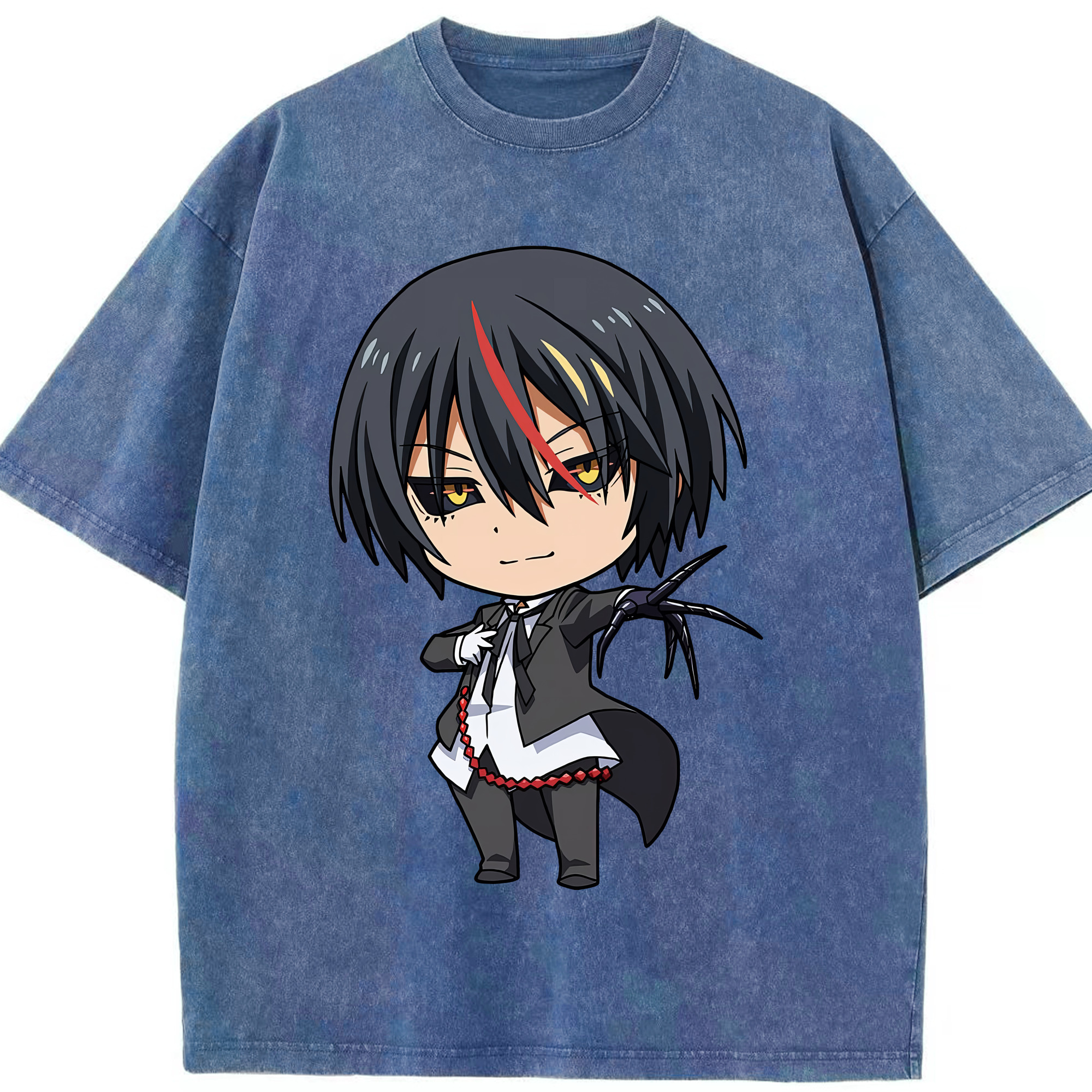 （画像用） 転スラ Regarding Reincarnated to Slime 綿100% ヴィンテージ風 半袖Tシャツ（フロントプリント）