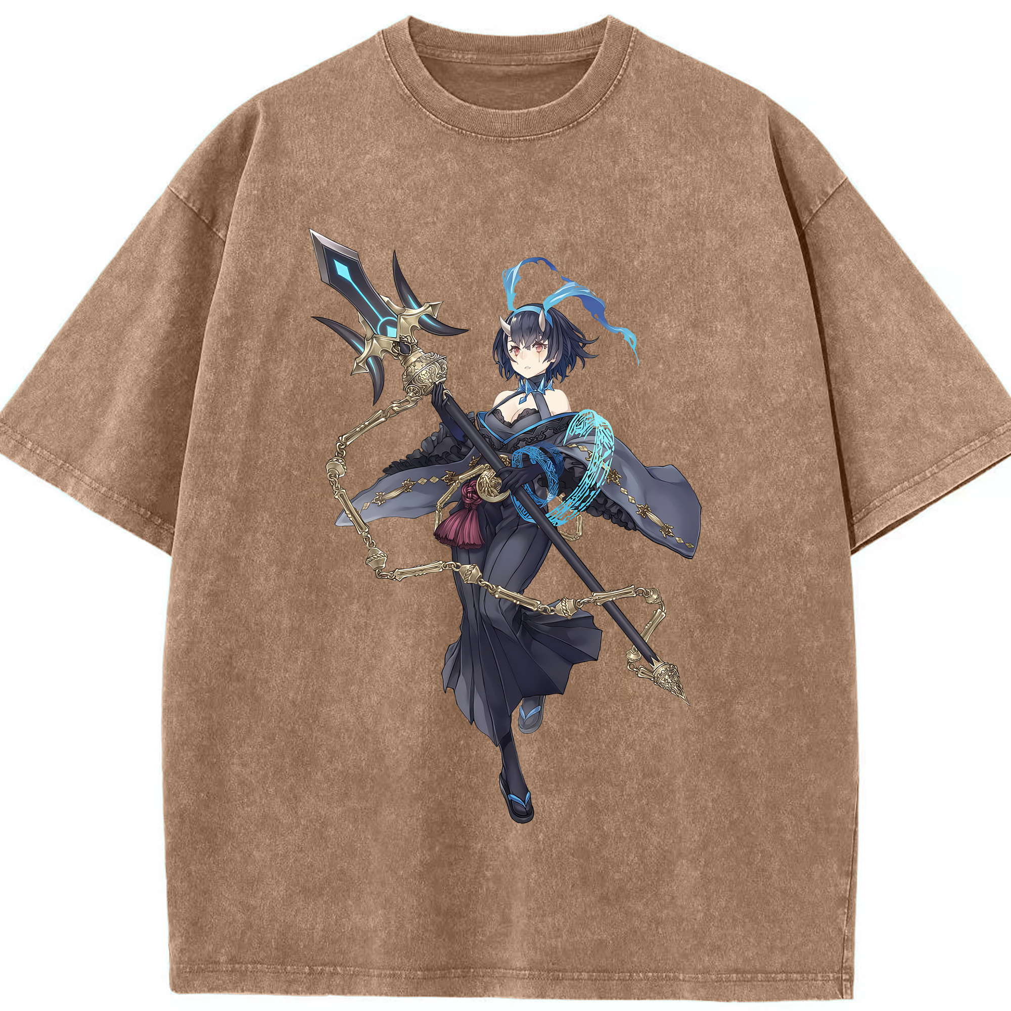 （画像用） 転スラ Regarding Reincarnated to Slime 綿100% ヴィンテージ風 半袖Tシャツ（フロントプリント）