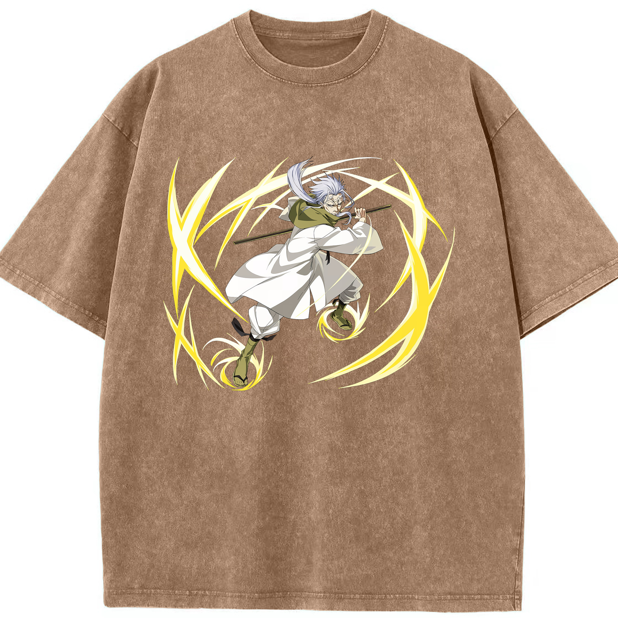 （画像用） 転スラ Regarding Reincarnated to Slime 綿100% ヴィンテージ風 半袖Tシャツ（フロントプリント）