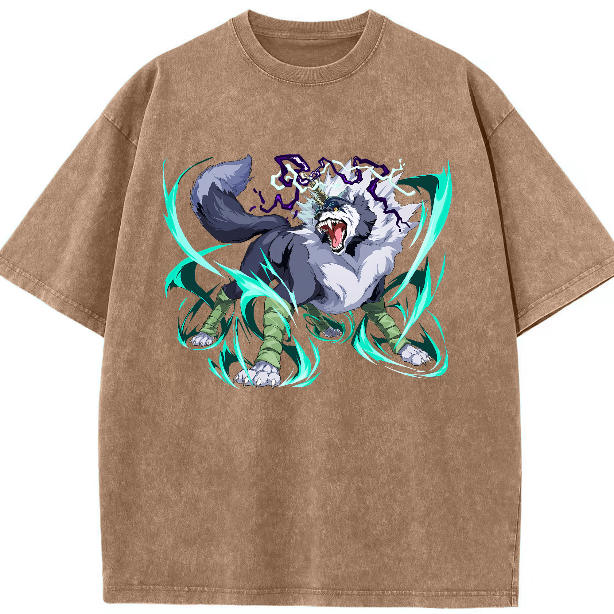 （画像用） 転スラ Regarding Reincarnated to Slime 綿100% ヴィンテージ風 半袖Tシャツ（フロントプリント）
