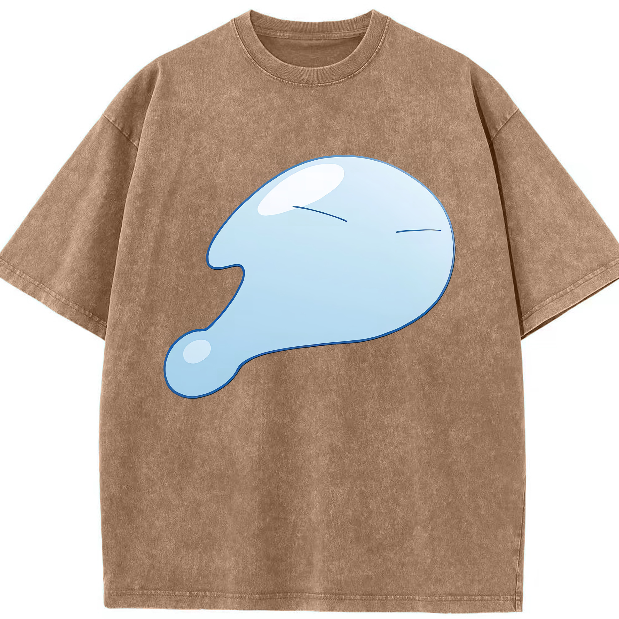 （画像用） 転スラ Regarding Reincarnated to Slime 綿100% ヴィンテージ風 半袖Tシャツ（フロントプリント）