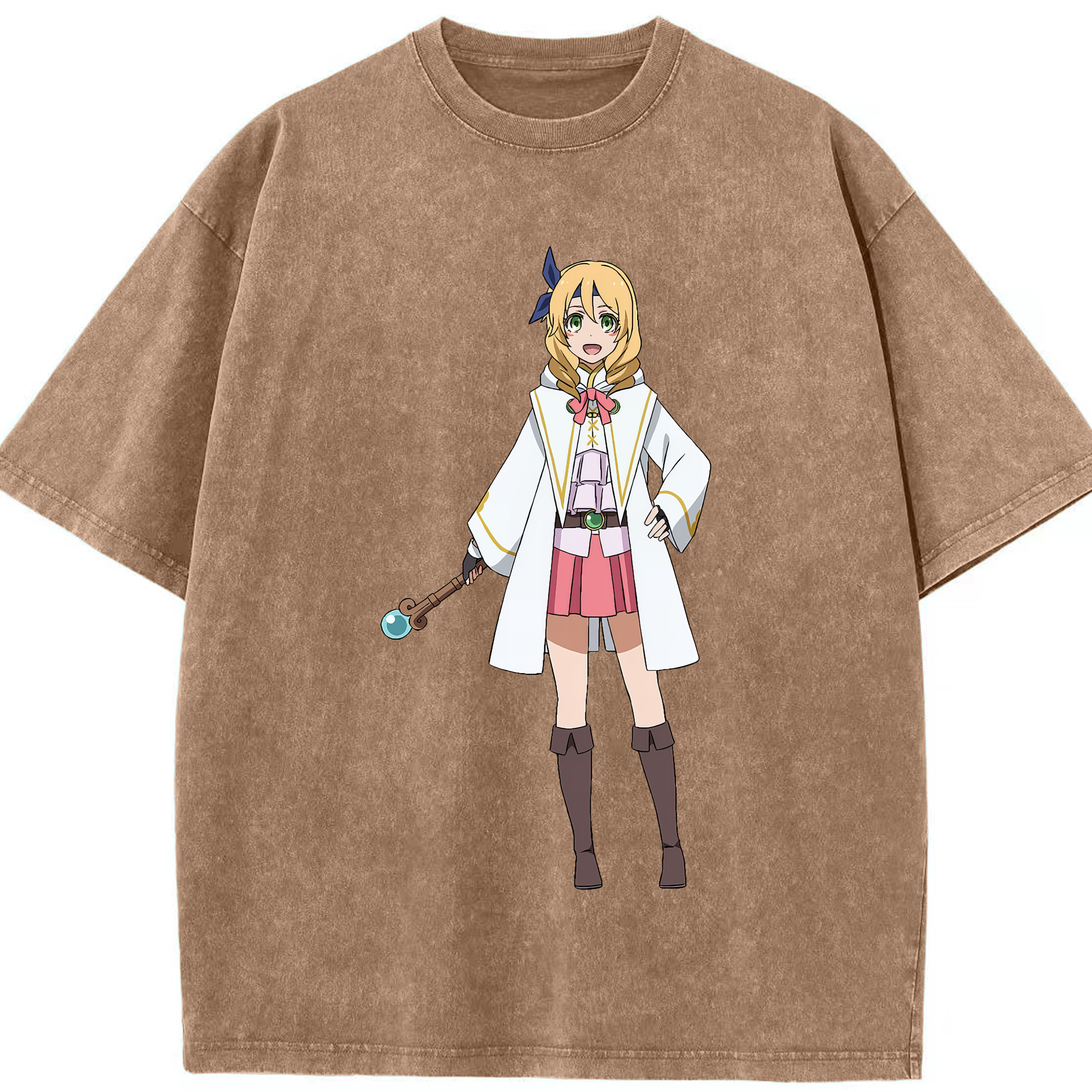 （画像用） 転スラ Regarding Reincarnated to Slime 綿100% ヴィンテージ風 半袖Tシャツ（フロントプリント）
