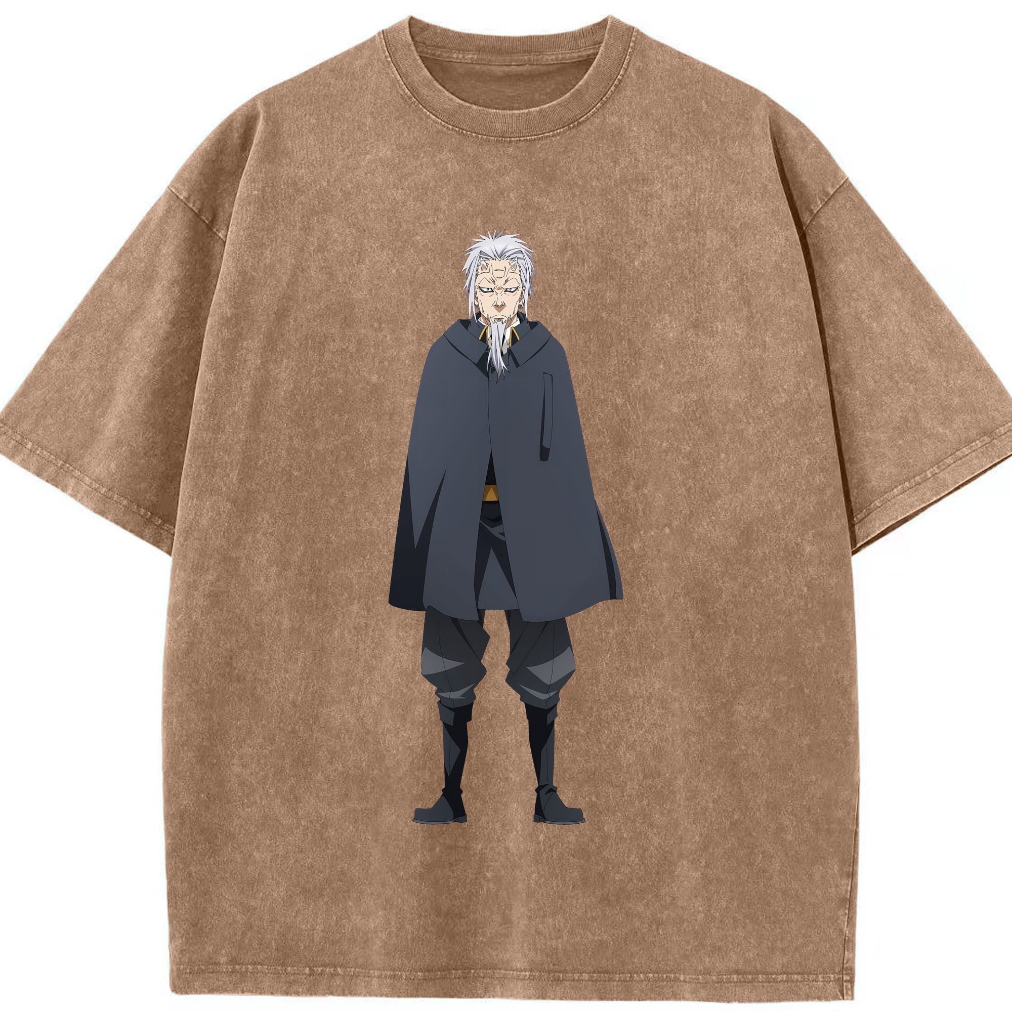 （画像用） 転スラ Regarding Reincarnated to Slime 綿100% ヴィンテージ風 半袖Tシャツ（フロントプリント）