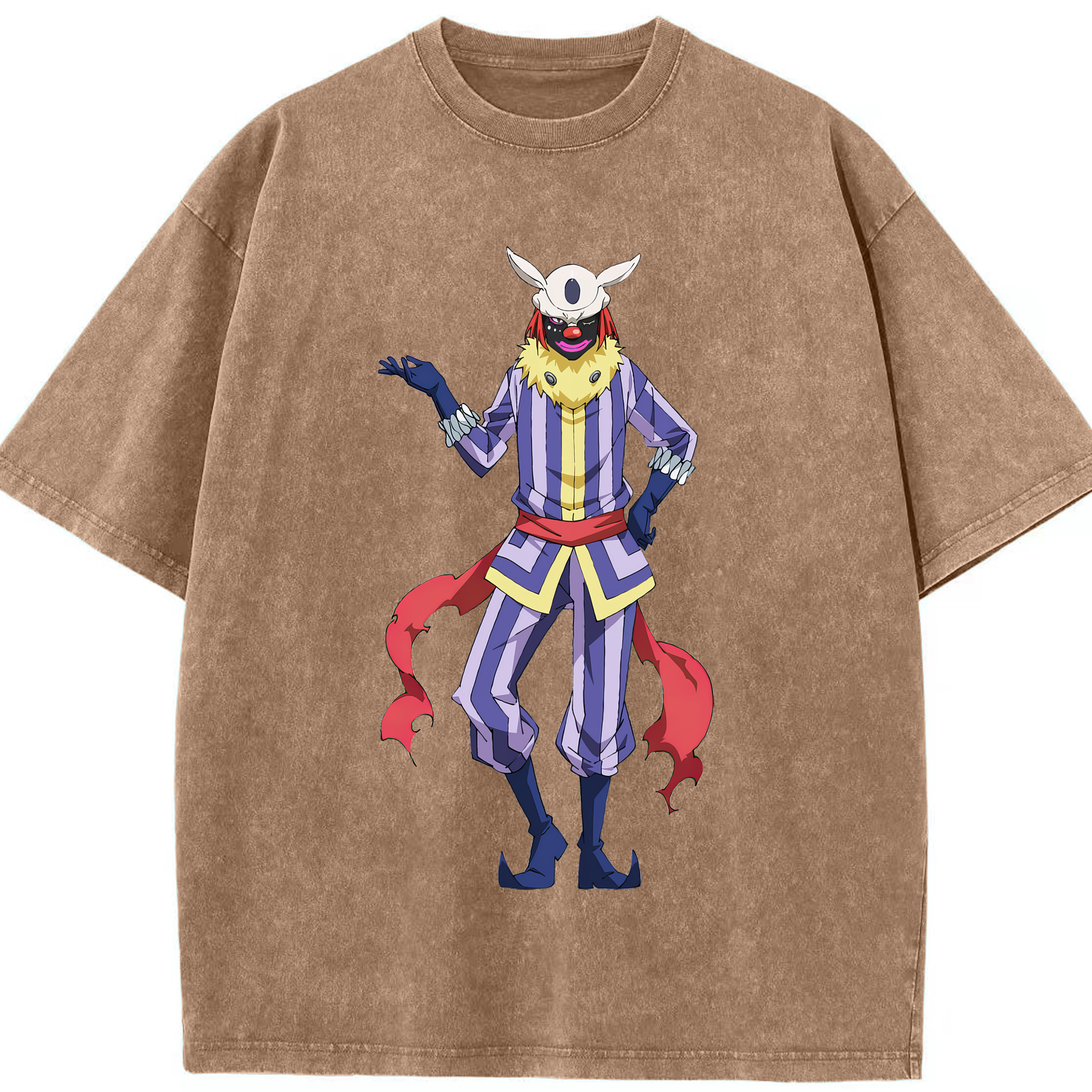 （画像用） 転スラ Regarding Reincarnated to Slime 綿100% ヴィンテージ風 半袖Tシャツ（フロントプリント）