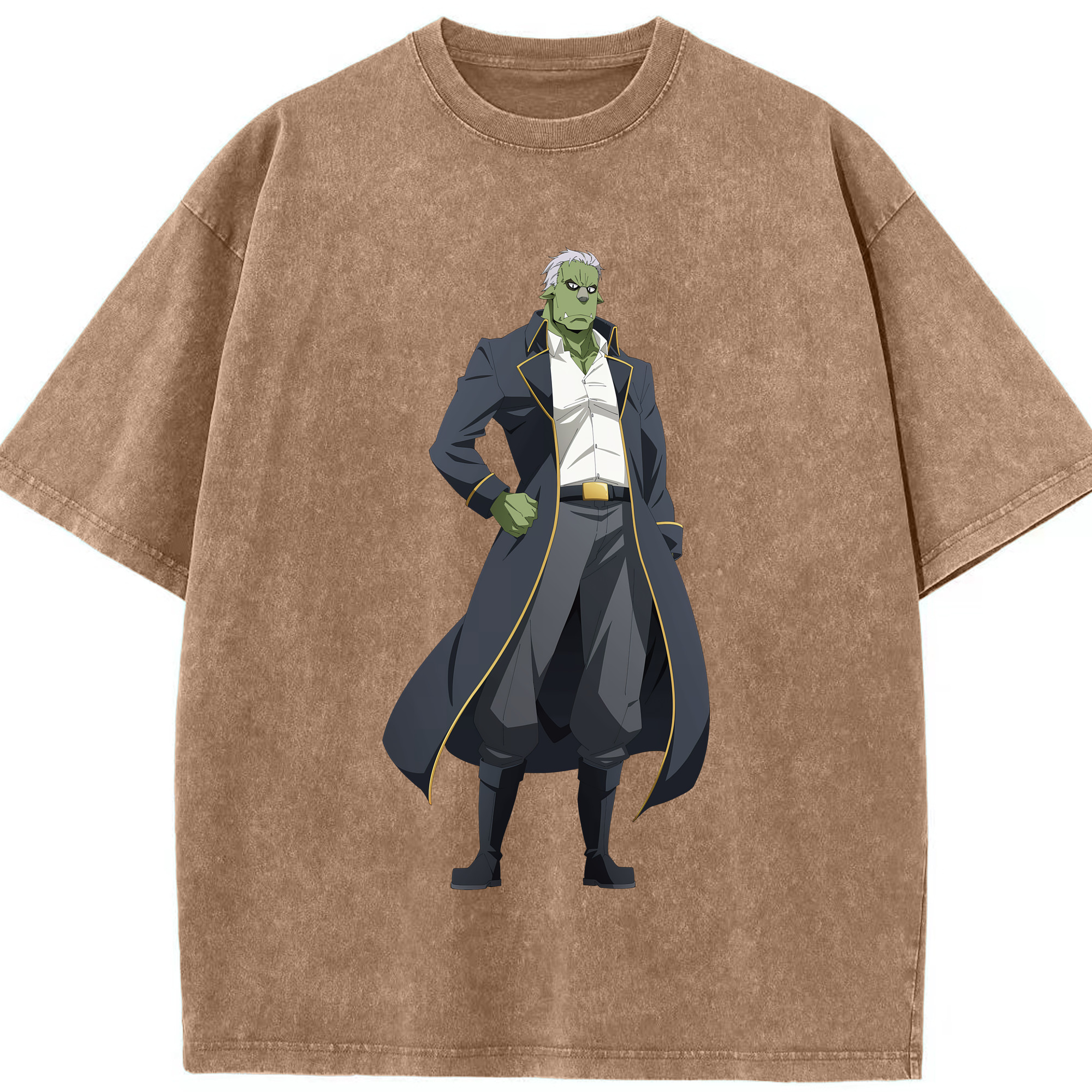 （画像用） 転スラ Regarding Reincarnated to Slime 綿100% ヴィンテージ風 半袖Tシャツ（フロントプリント）