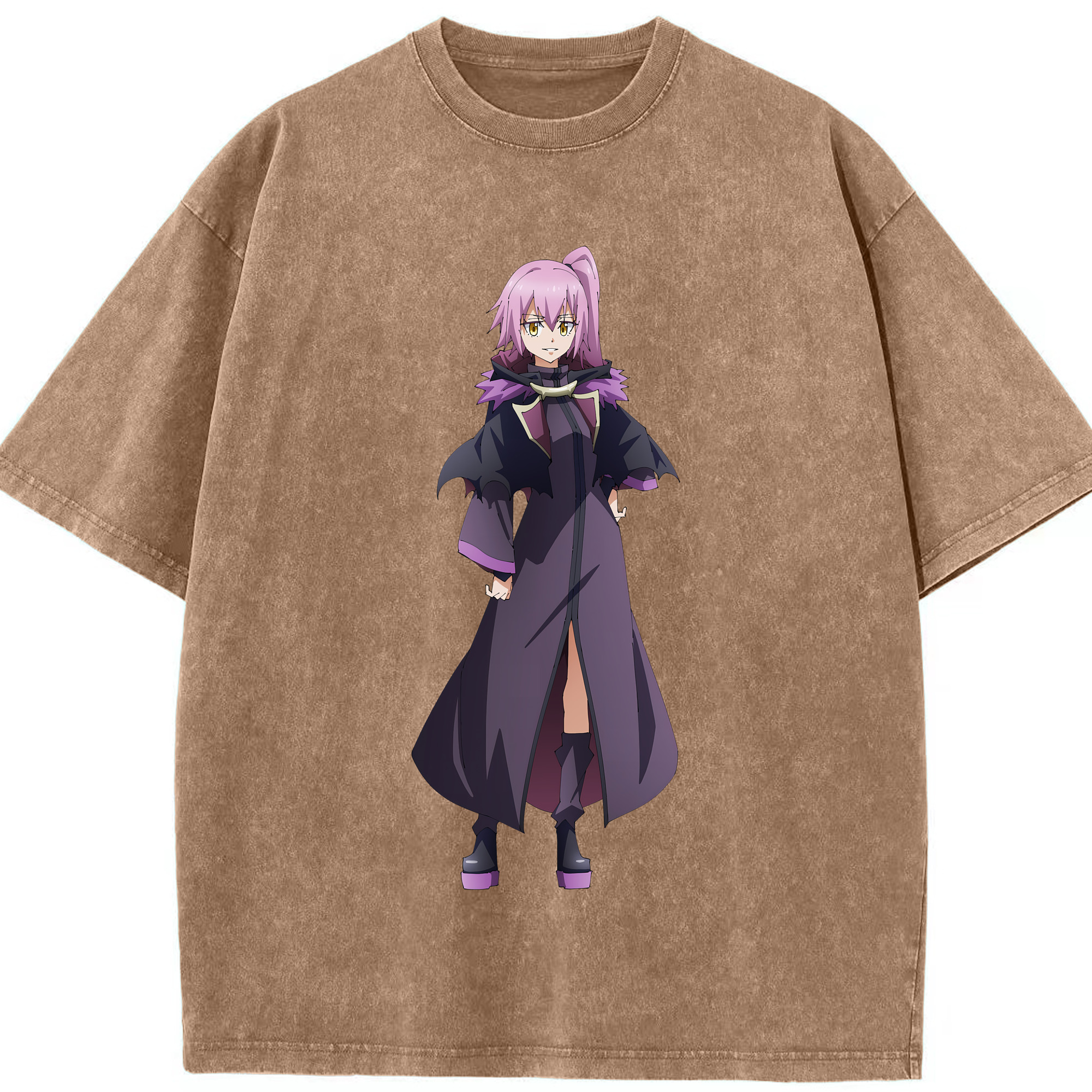 （画像用） 転スラ Regarding Reincarnated to Slime 綿100% ヴィンテージ風 半袖Tシャツ（フロントプリント）