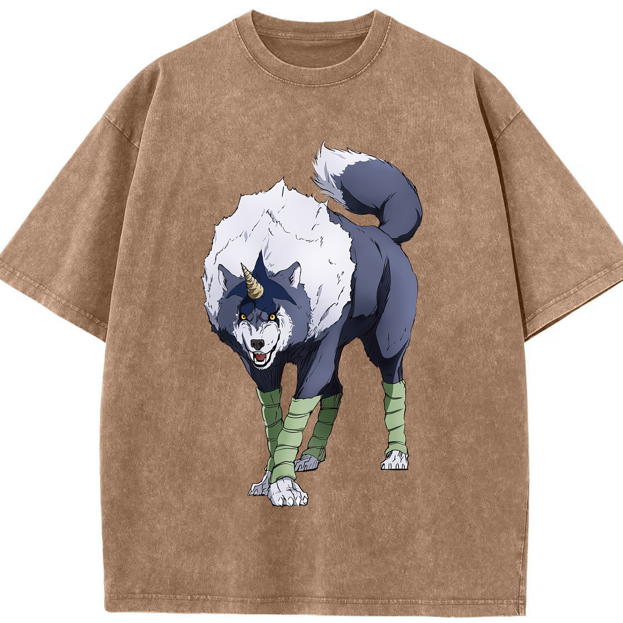 （画像用） 転スラ Regarding Reincarnated to Slime 綿100% ヴィンテージ風 半袖Tシャツ（フロントプリント）