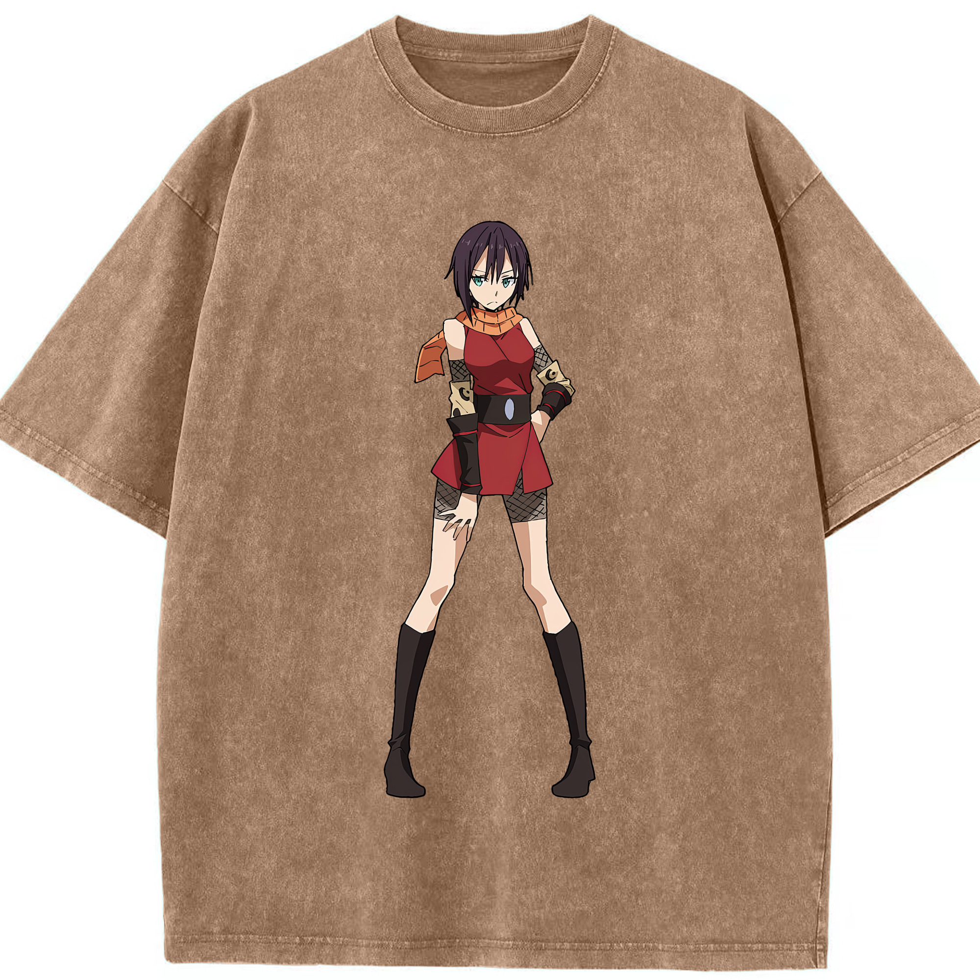 （画像用） 転スラ Regarding Reincarnated to Slime 綿100% ヴィンテージ風 半袖Tシャツ（フロントプリント）